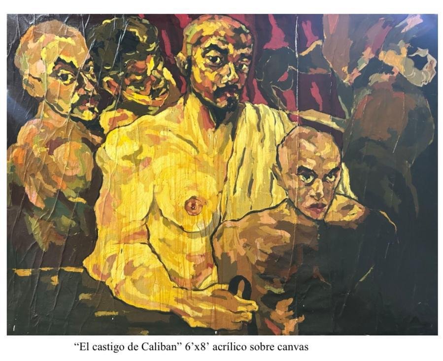 "El castigo de Caliban", 6x8, acrílico sobre canvas. DISPONIBLE/AVAILABLE. 