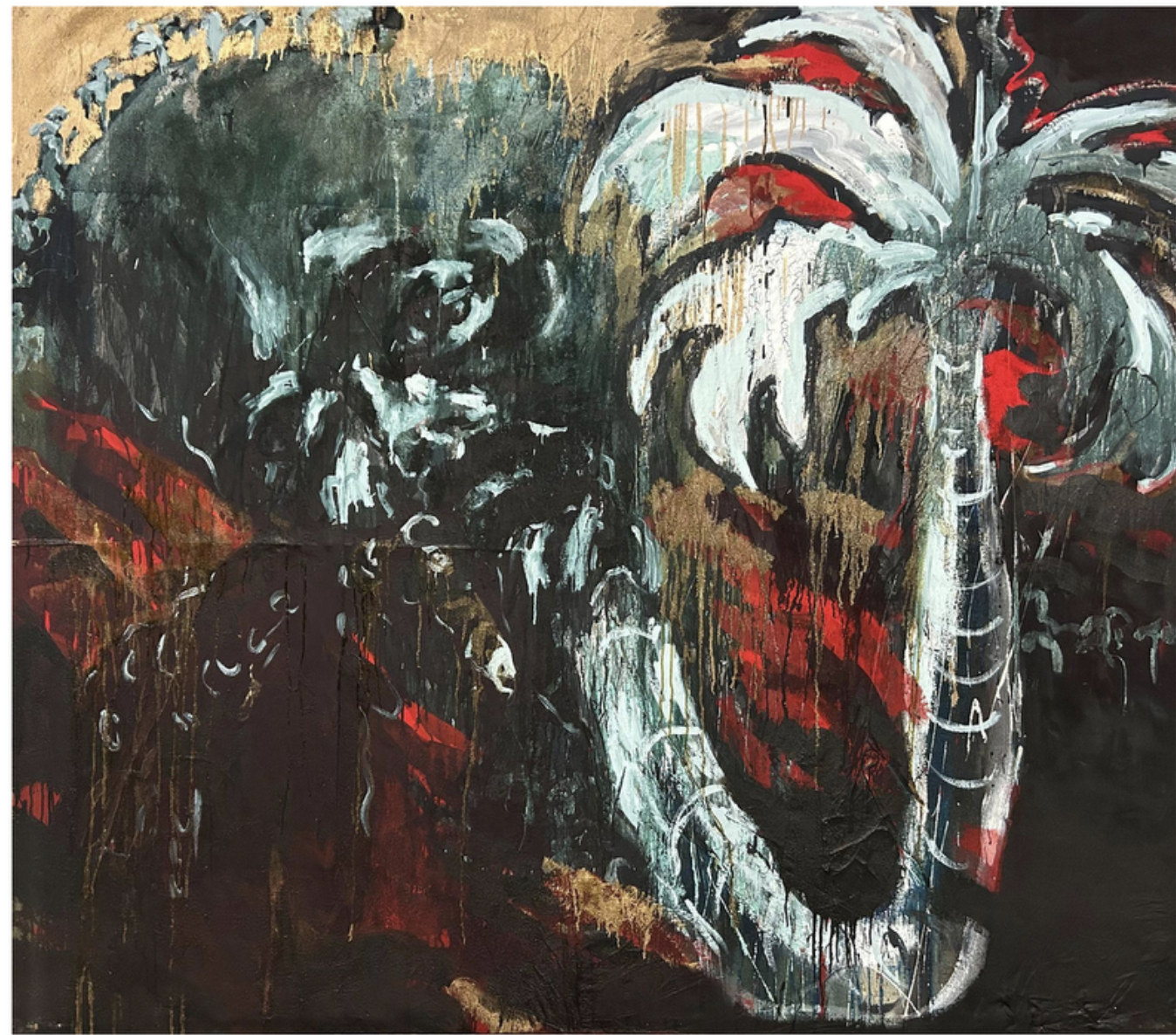 País(saje) embutido 7x8, medio mixto sobre canvas