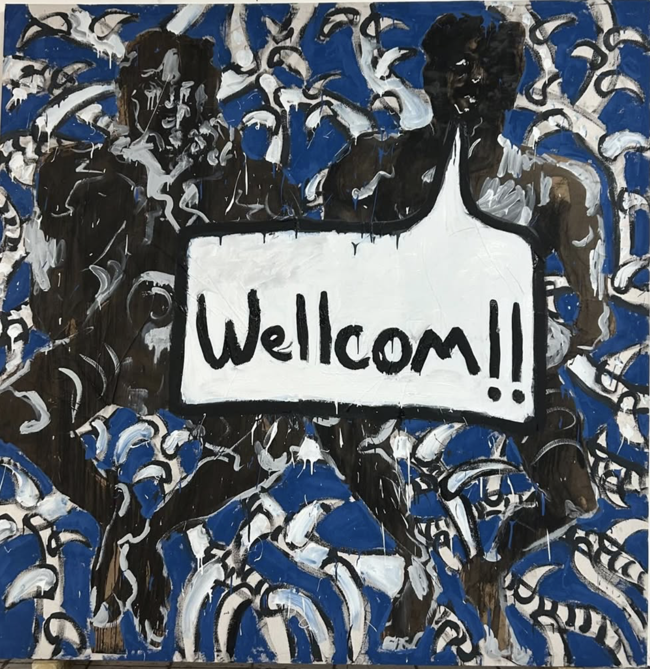 “Wellcom “ 8x8 pies de la serie “Viñetas criollas”