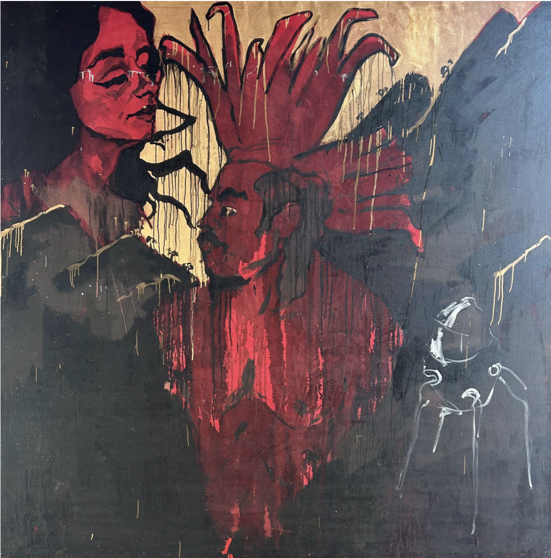 “País(saje) sepulcro” 8’x8’ medio mixto sobre canvas