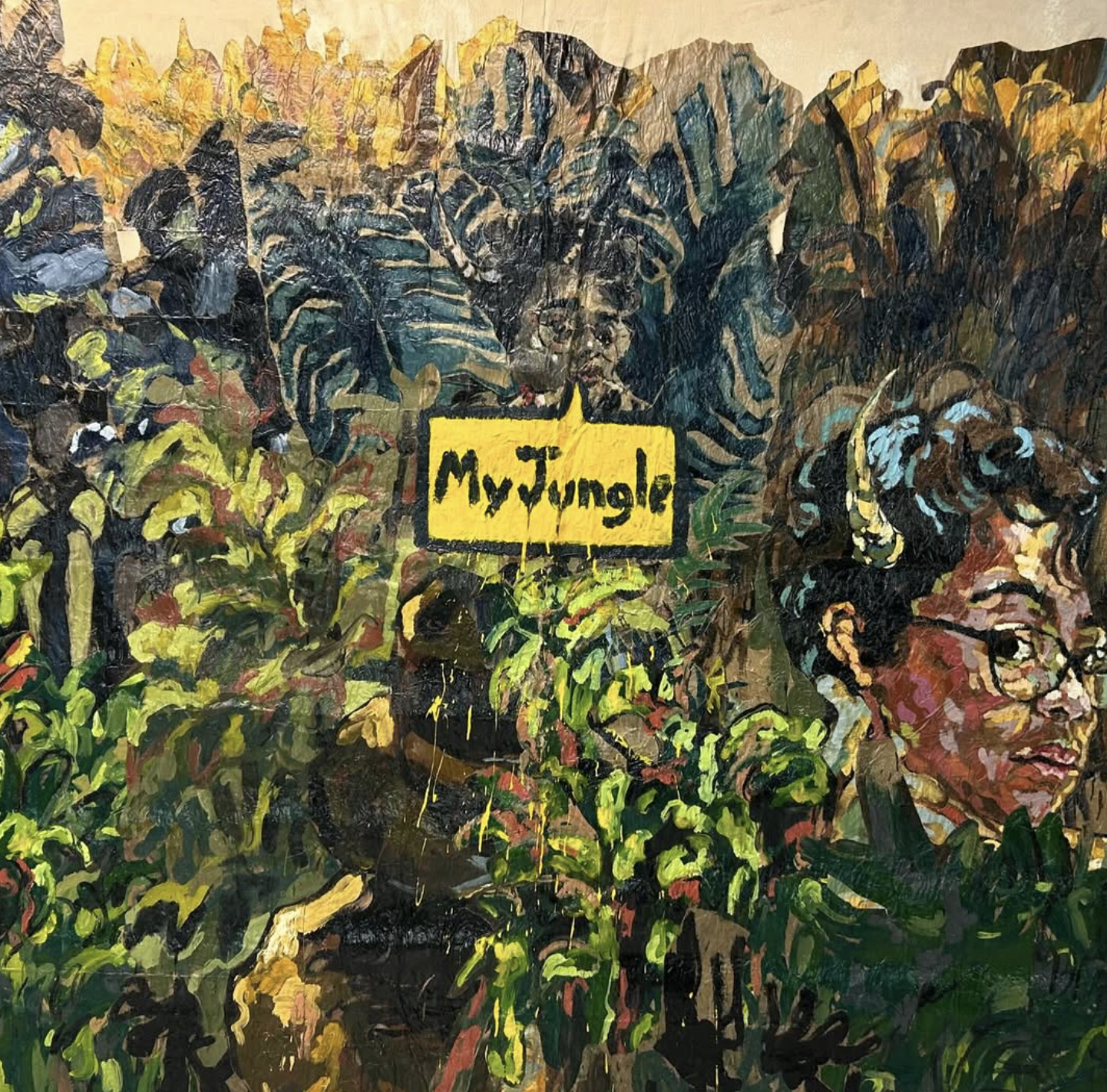 “Mi jungla” 8x8 pies de la serie:”Viñetas criollas”