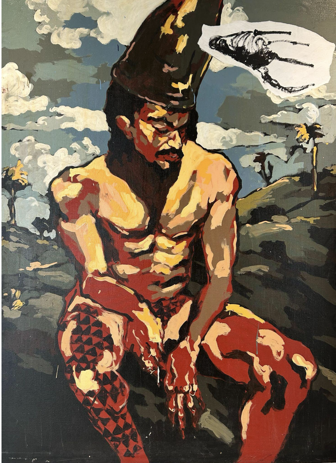 “Penitente” 7’x6’ acrílico sobre canvas    