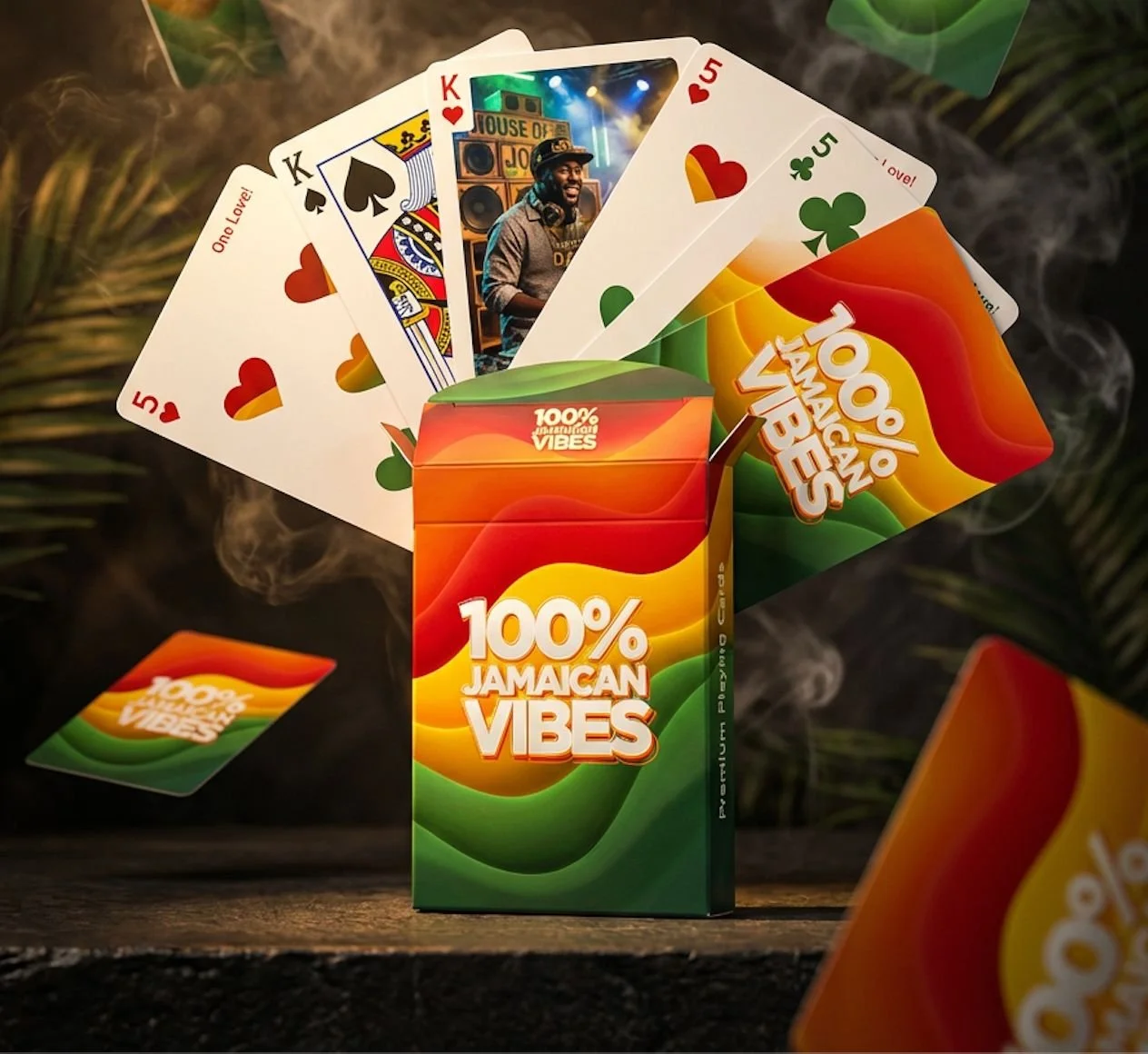 100% Jamaican Vibes Playing Cards