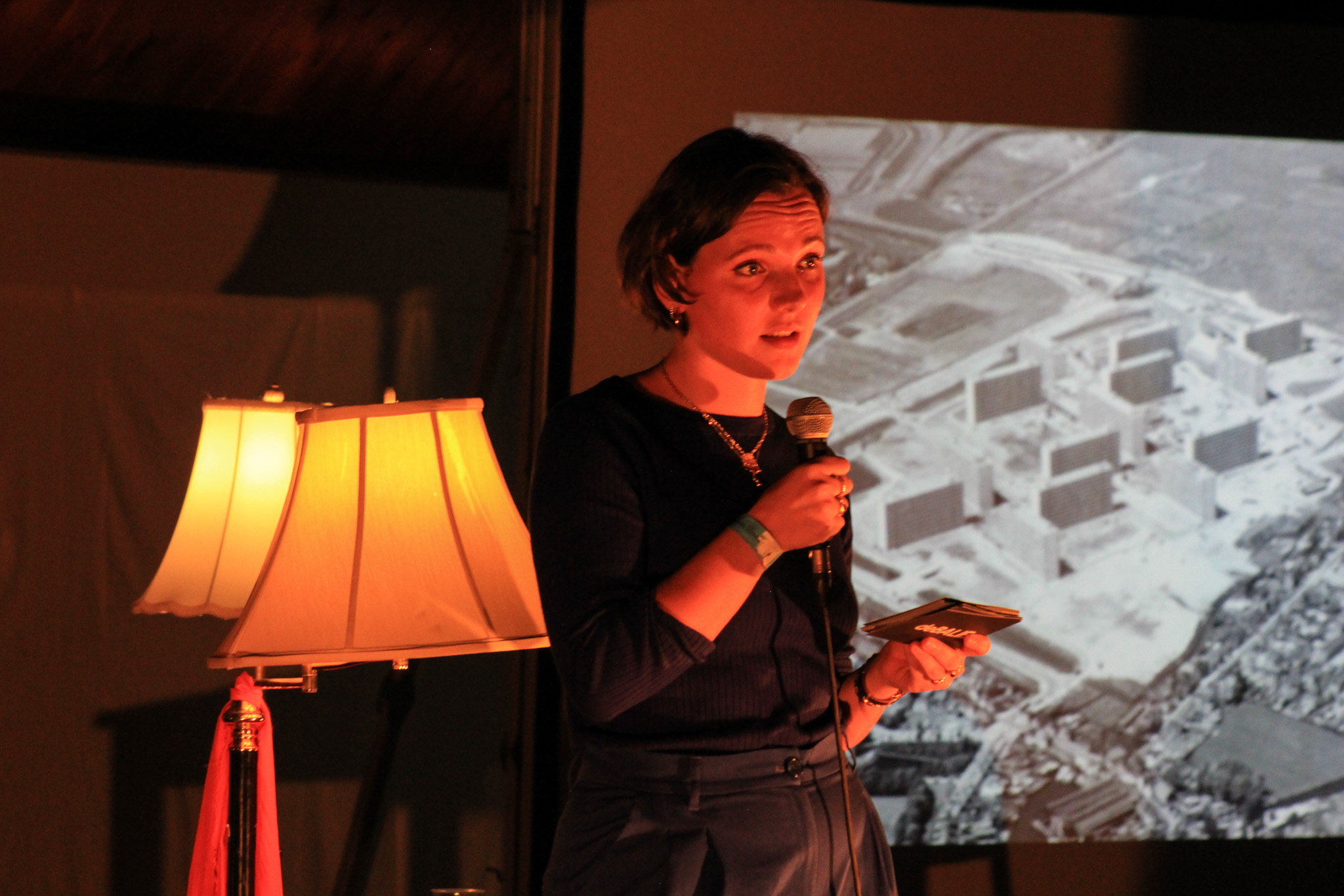Monique Hindriks of De Balie performs "Bloc Energy". Photo by Amber Ranson