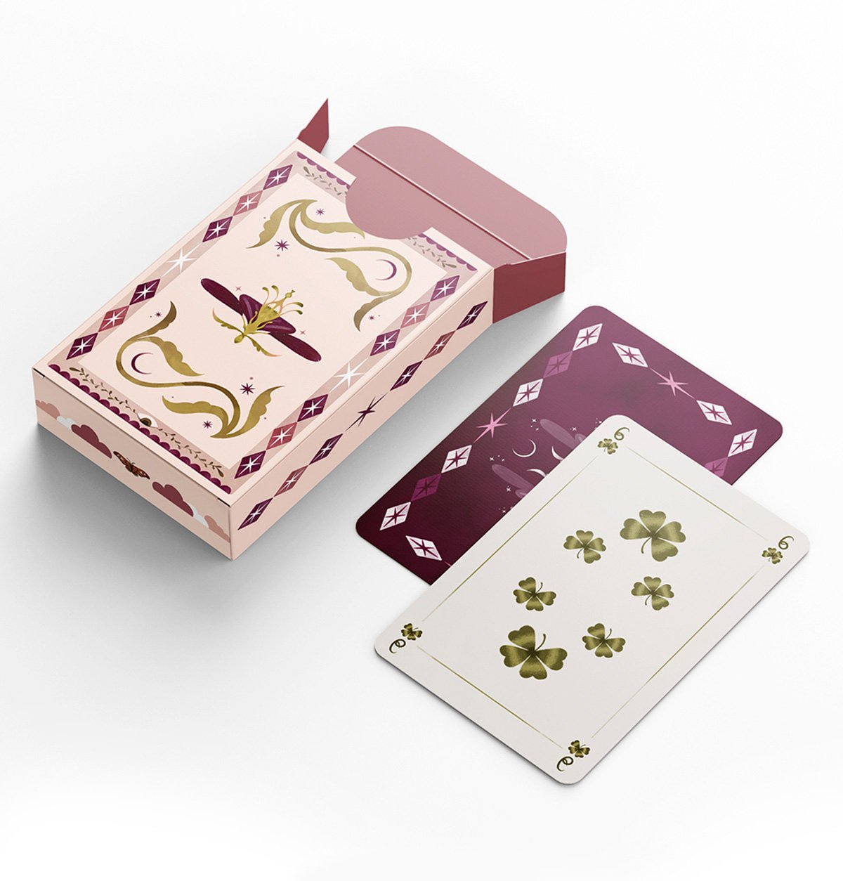 Illustration of a card deck, product illustration by Anna Payan 