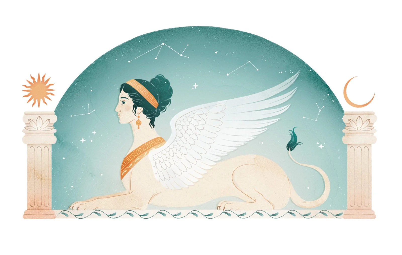 Anna Payan illustration for Sapiens Magazine, about Enfinge 