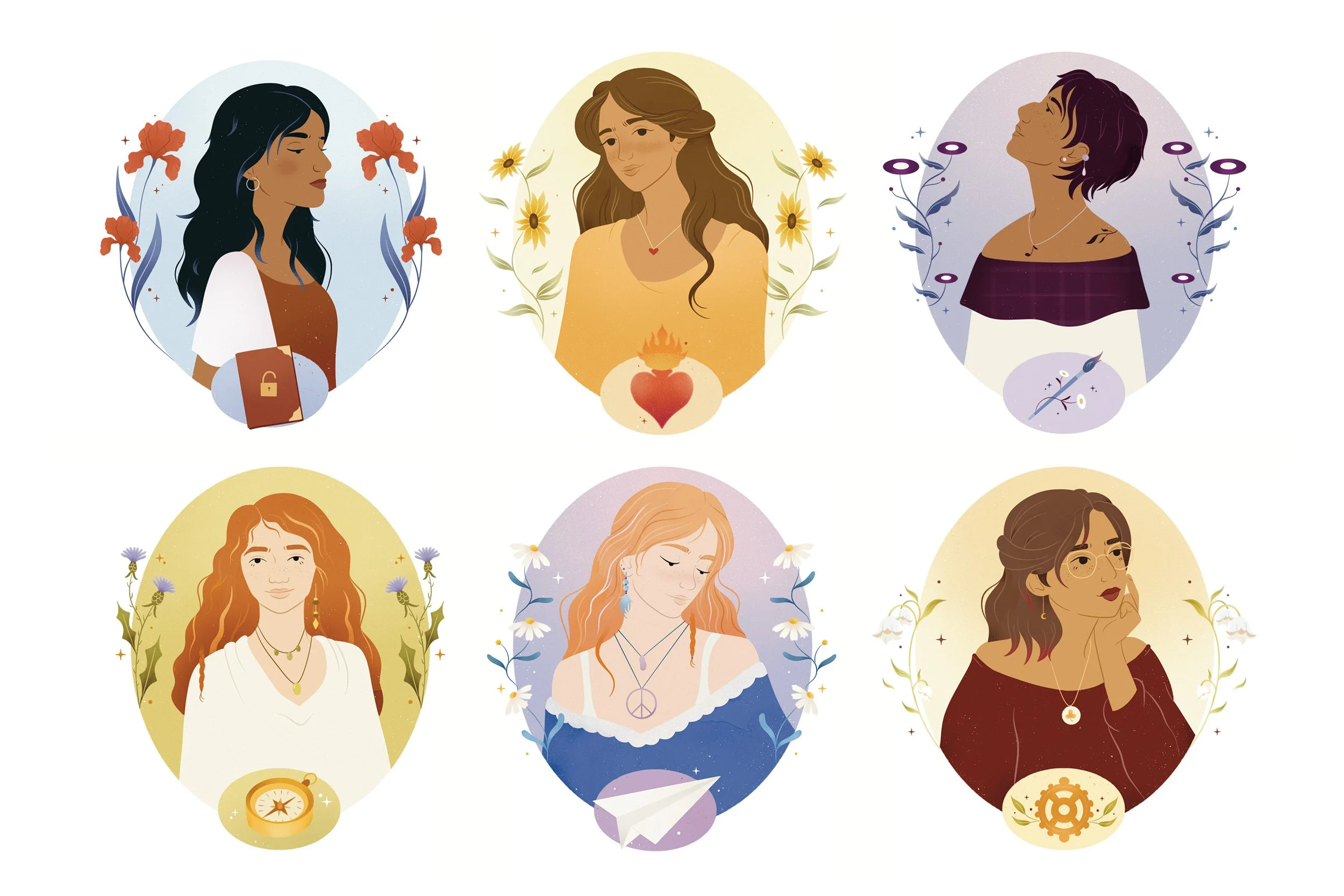 Interior illustration by Anna Payan for Como Descifrar Tu Personalidad, Penguin Random House