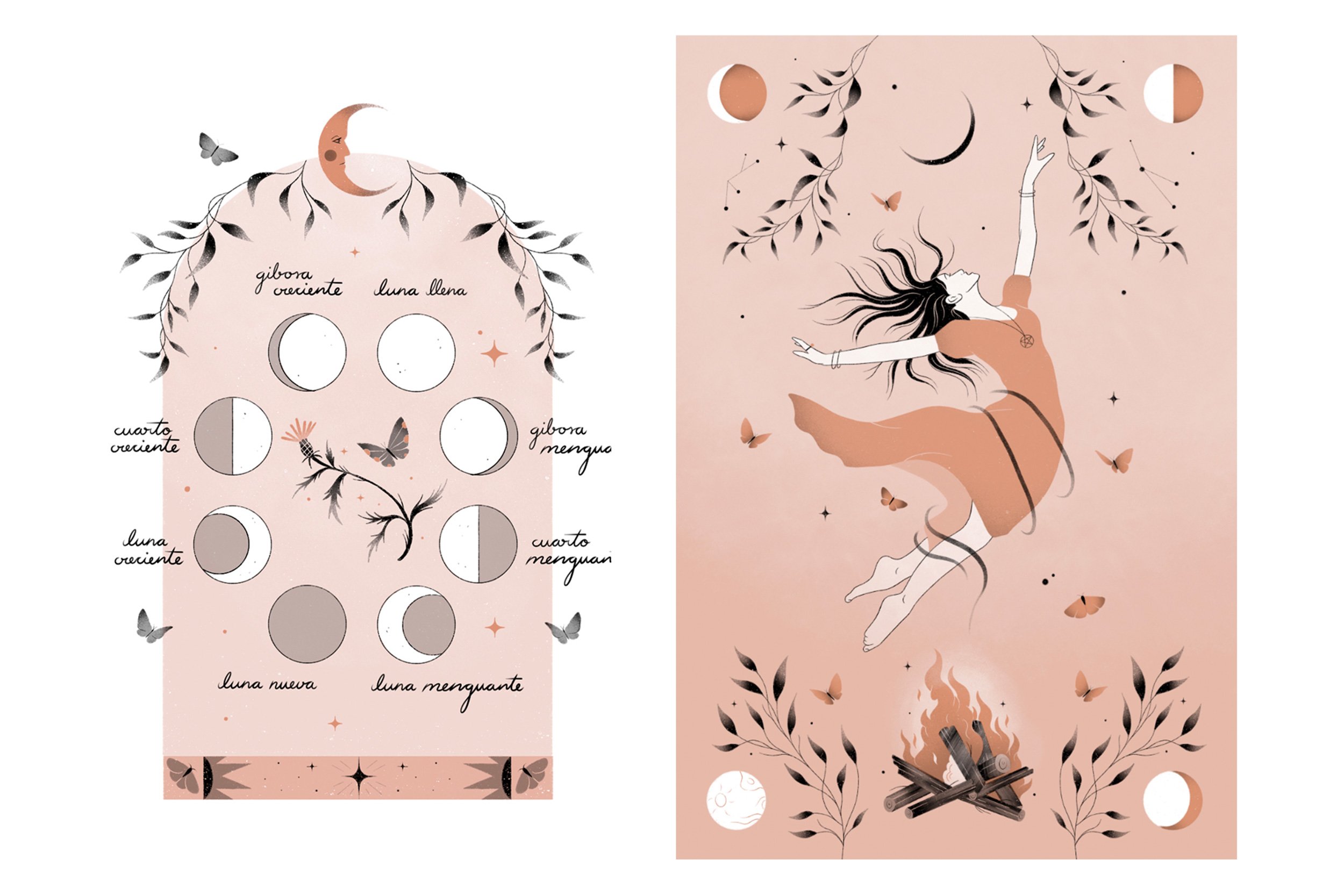 Interior illustration by Anna Payan for Entiende Tu Magia, Penguin Random House