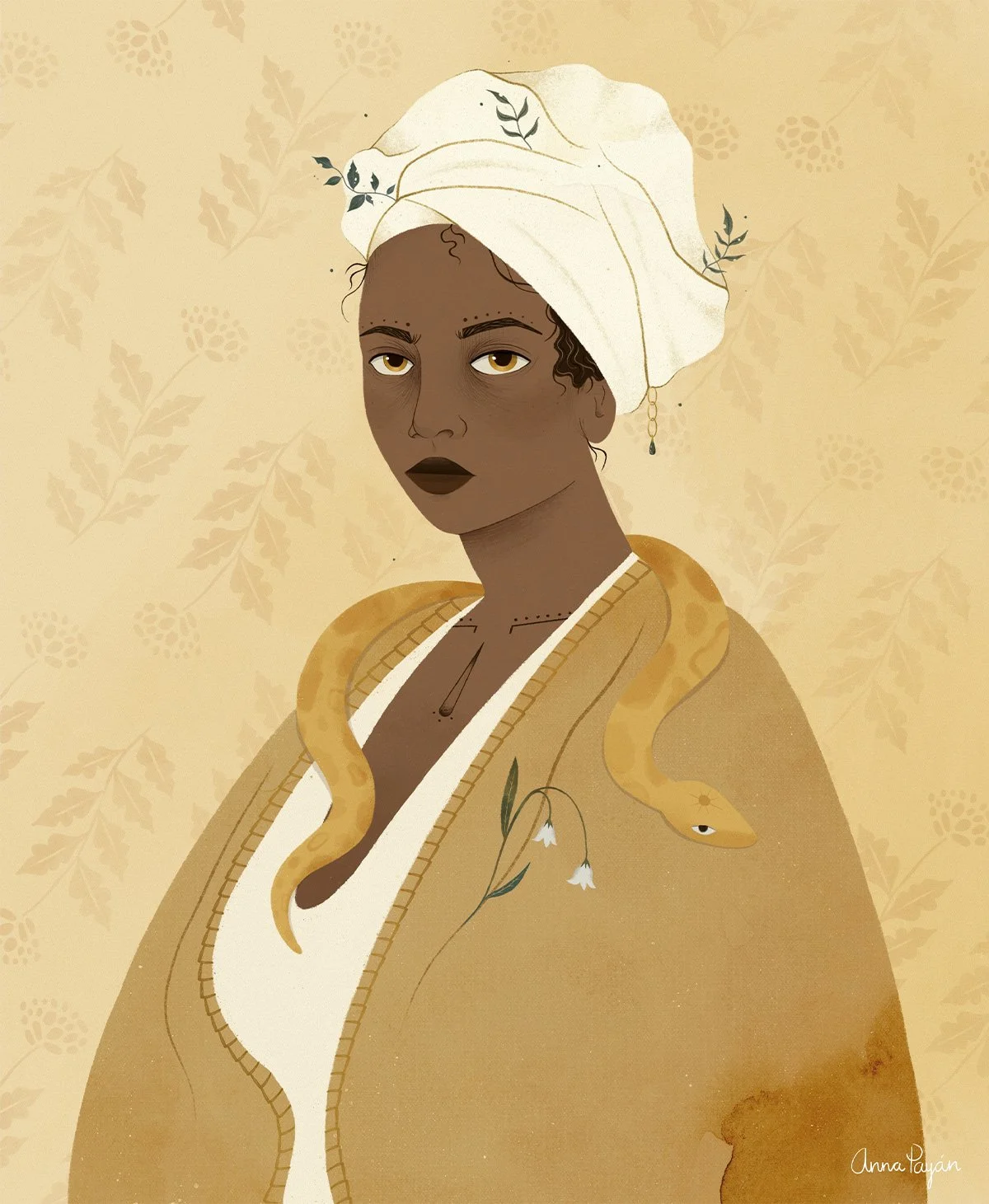 Anna Payan illustration of Marie Laveau