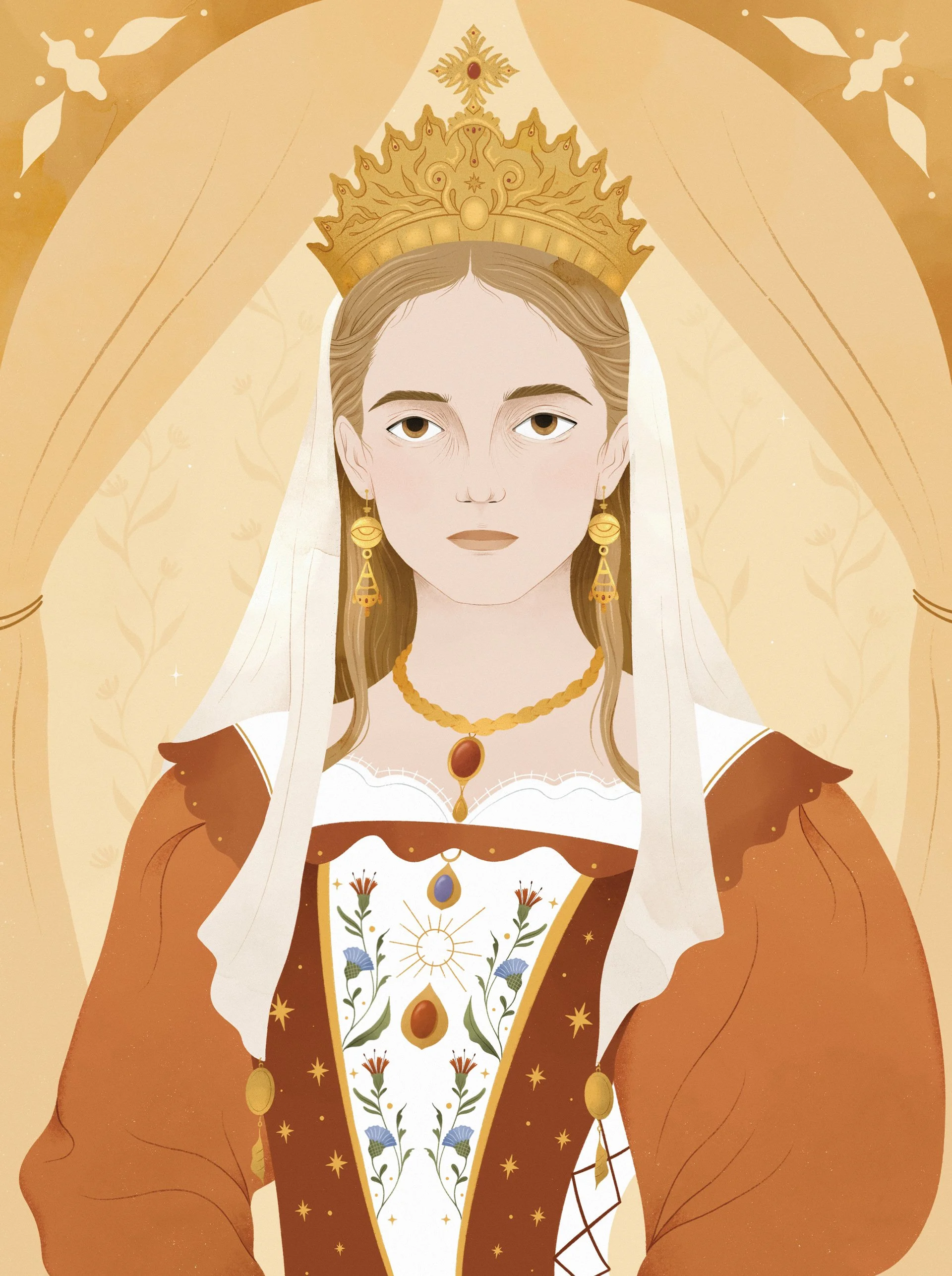 Anna Payan illustration of Ana Comnena