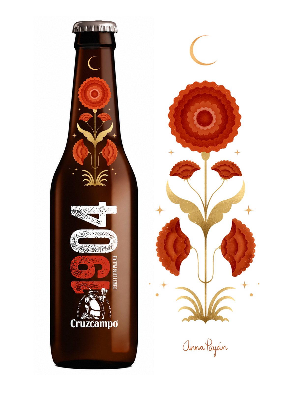 Anna Payan Illustration for Cruzcampo