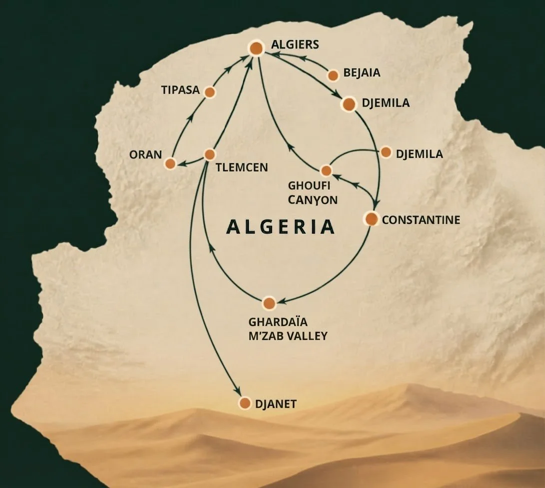 Grand Algeria Tour — Un Voyage de 14 Jours à Travers la Culture et le Désert