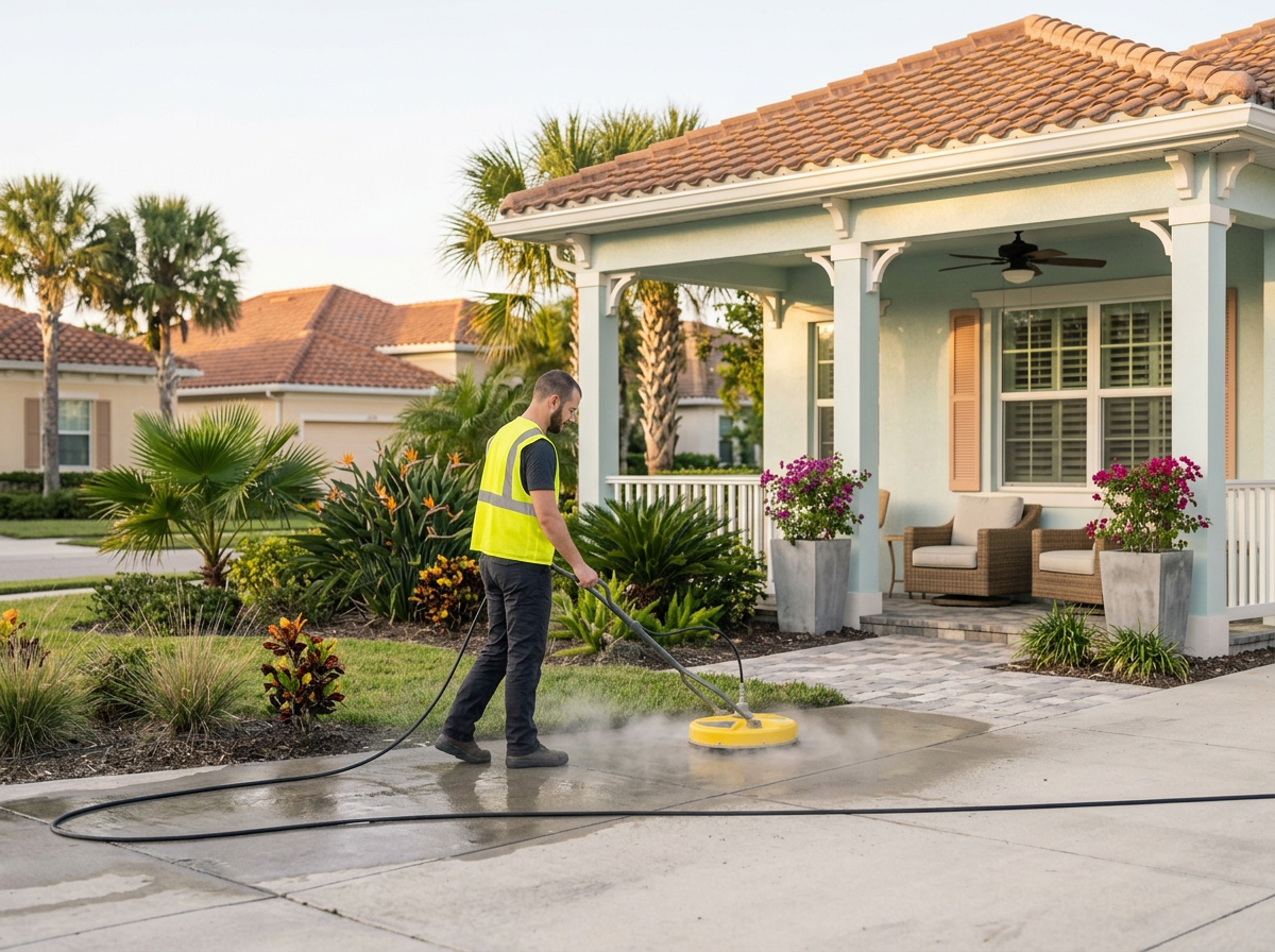 Driveway, Patio & Sidewalk Deep Cleaning
