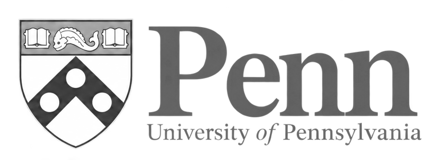 Penn University of Pennsylvania logo featuring a shield with a lion, open books, and three circles, accompanied by the text 'Penn University of Pennsylvania'.