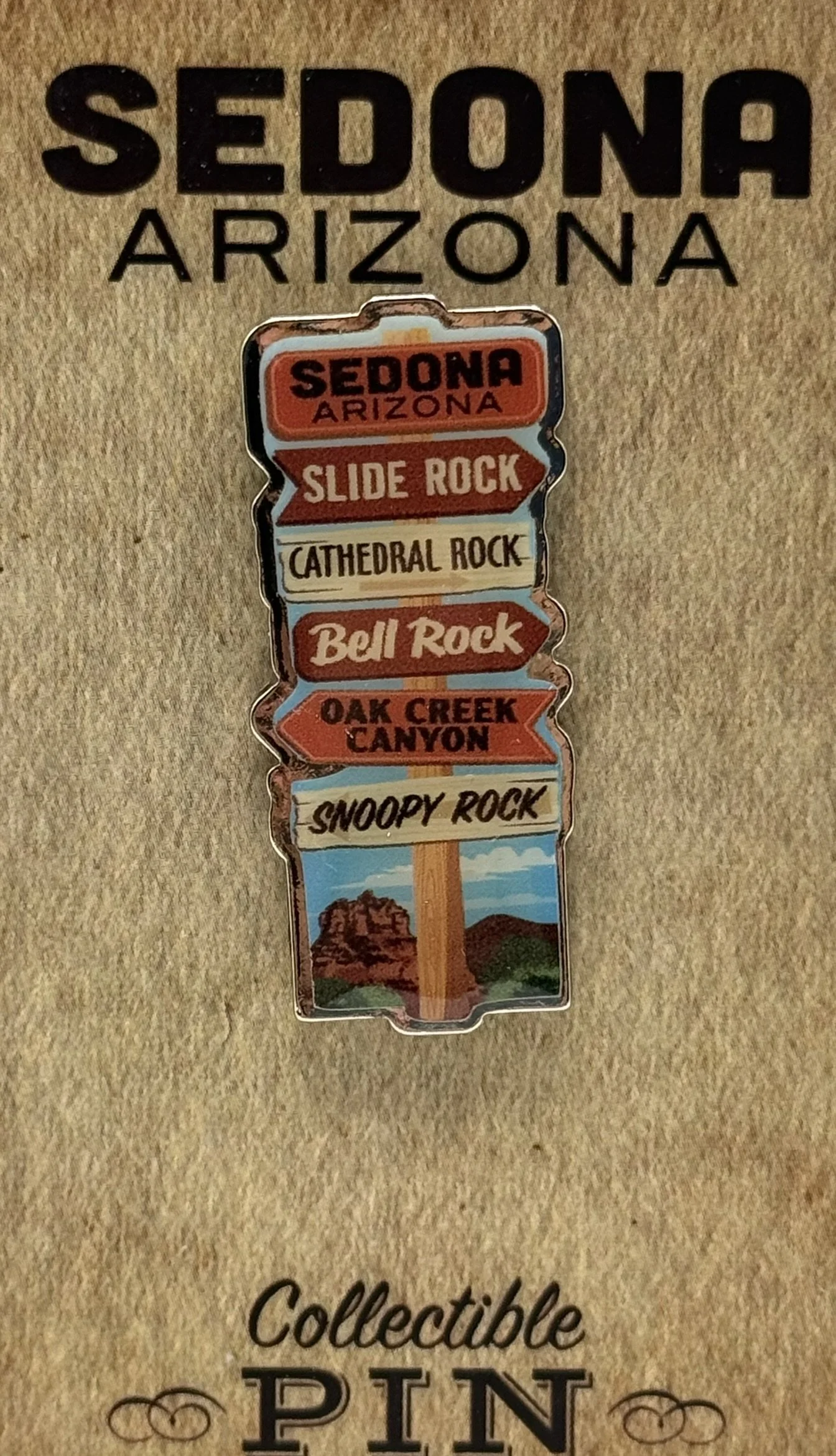 Sedona Landmark Collectible Enamel Pin