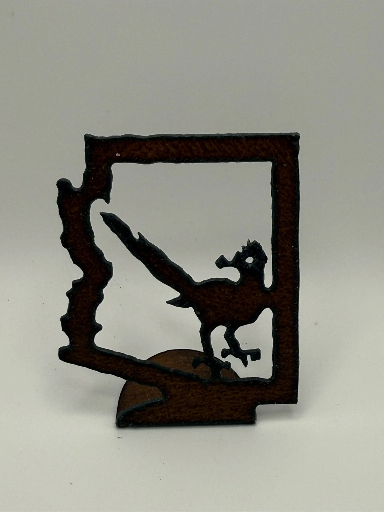 Locally Handcrafted Arizona Roadrunner Iron Art