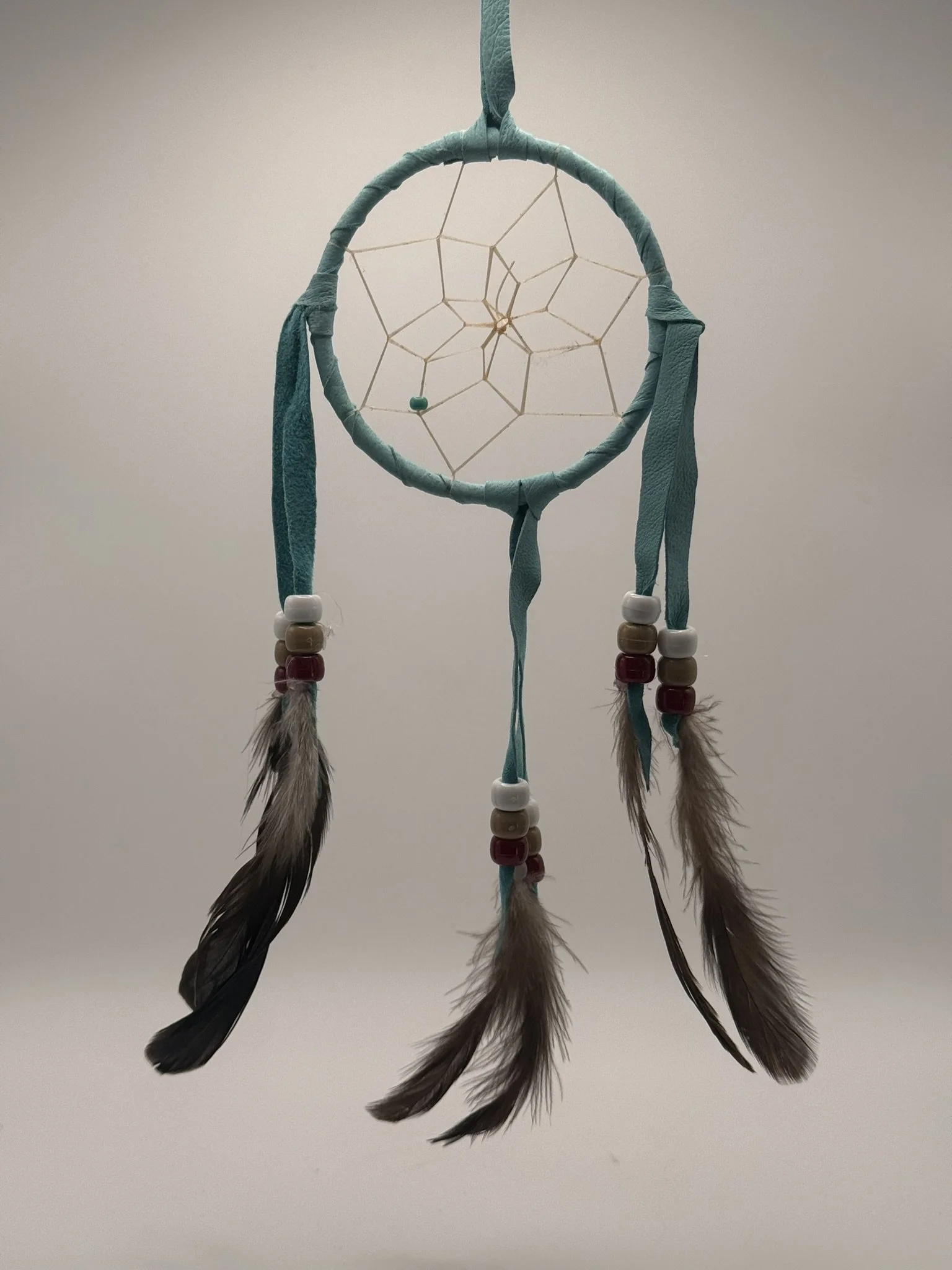 Genuine Navajo Hand-Made Artisanal Dream Catcher - 3 inch - Turquoise