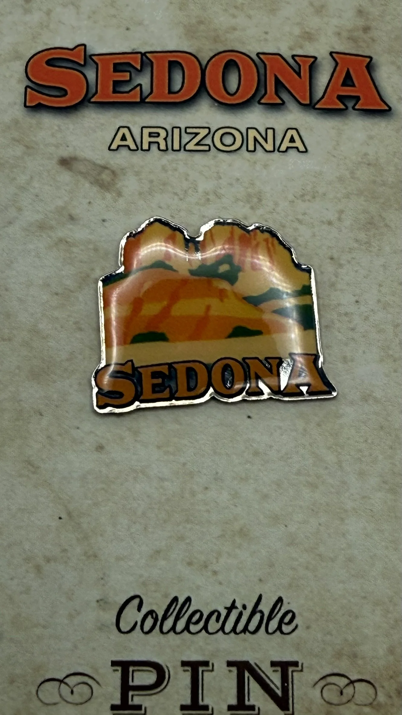 Cathedral Rock Souvenir Enamel Lapel Pin