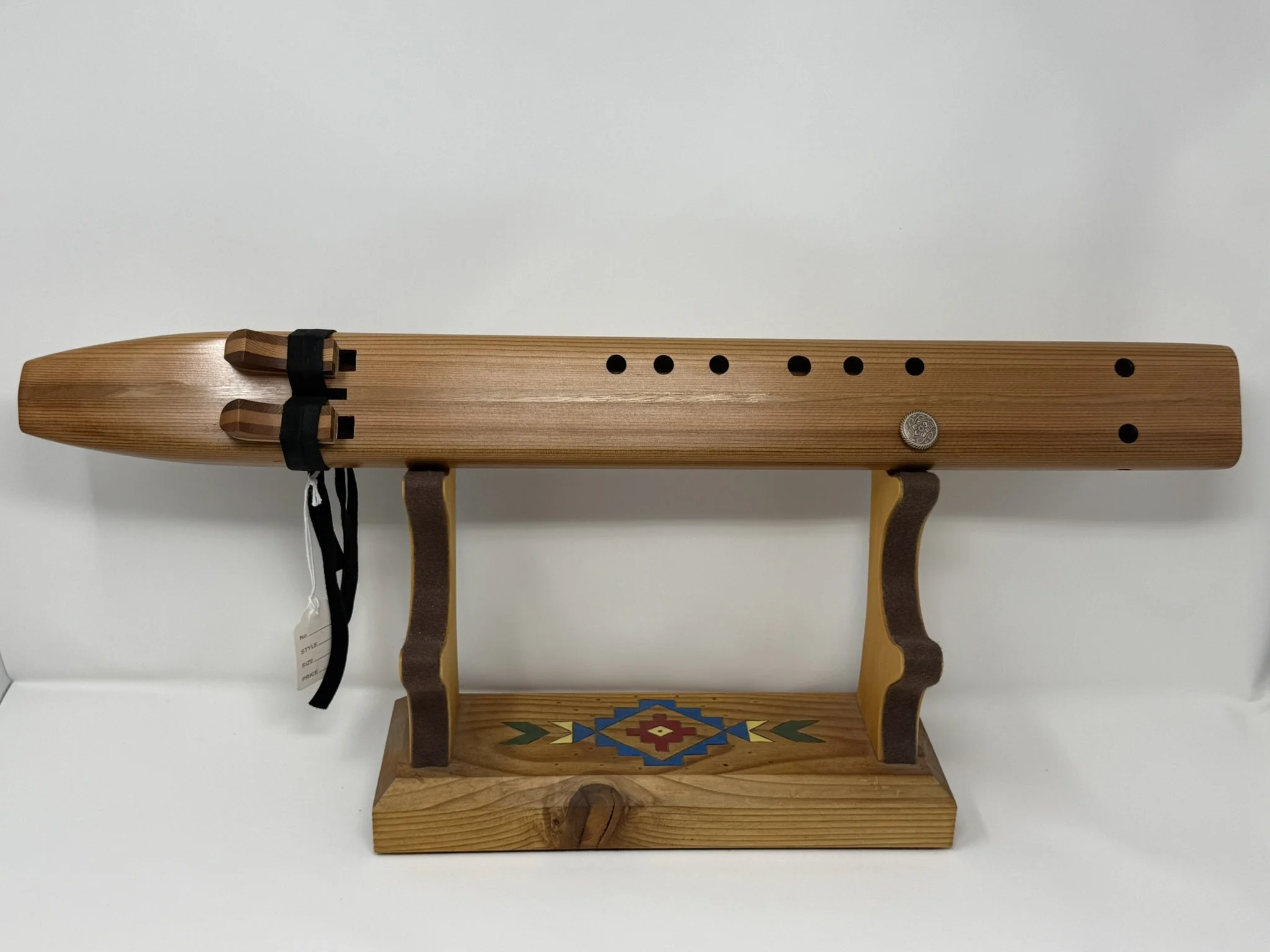 Rare Native American Style Cedar Drone Flute - F# Minor