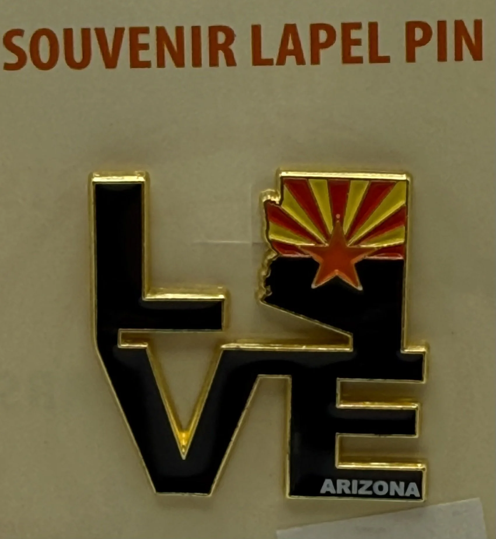 Arizona LOVE Ennamel Souvenir Lapel Pin