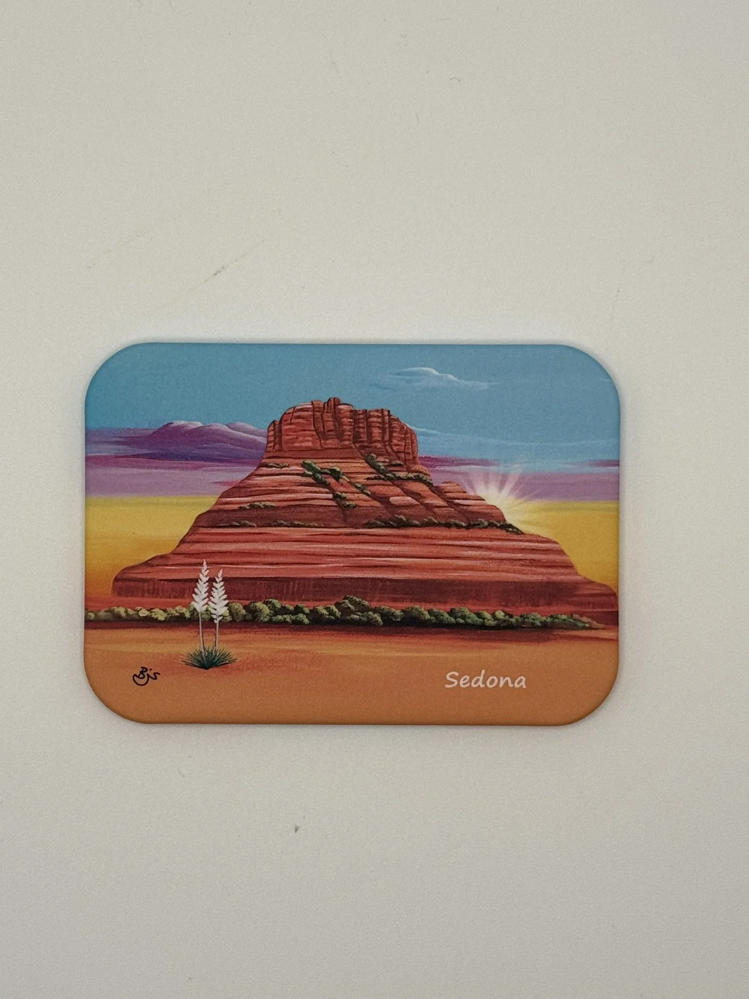 Sedona Bell Rock Soft Magnet by Brenda J Studios