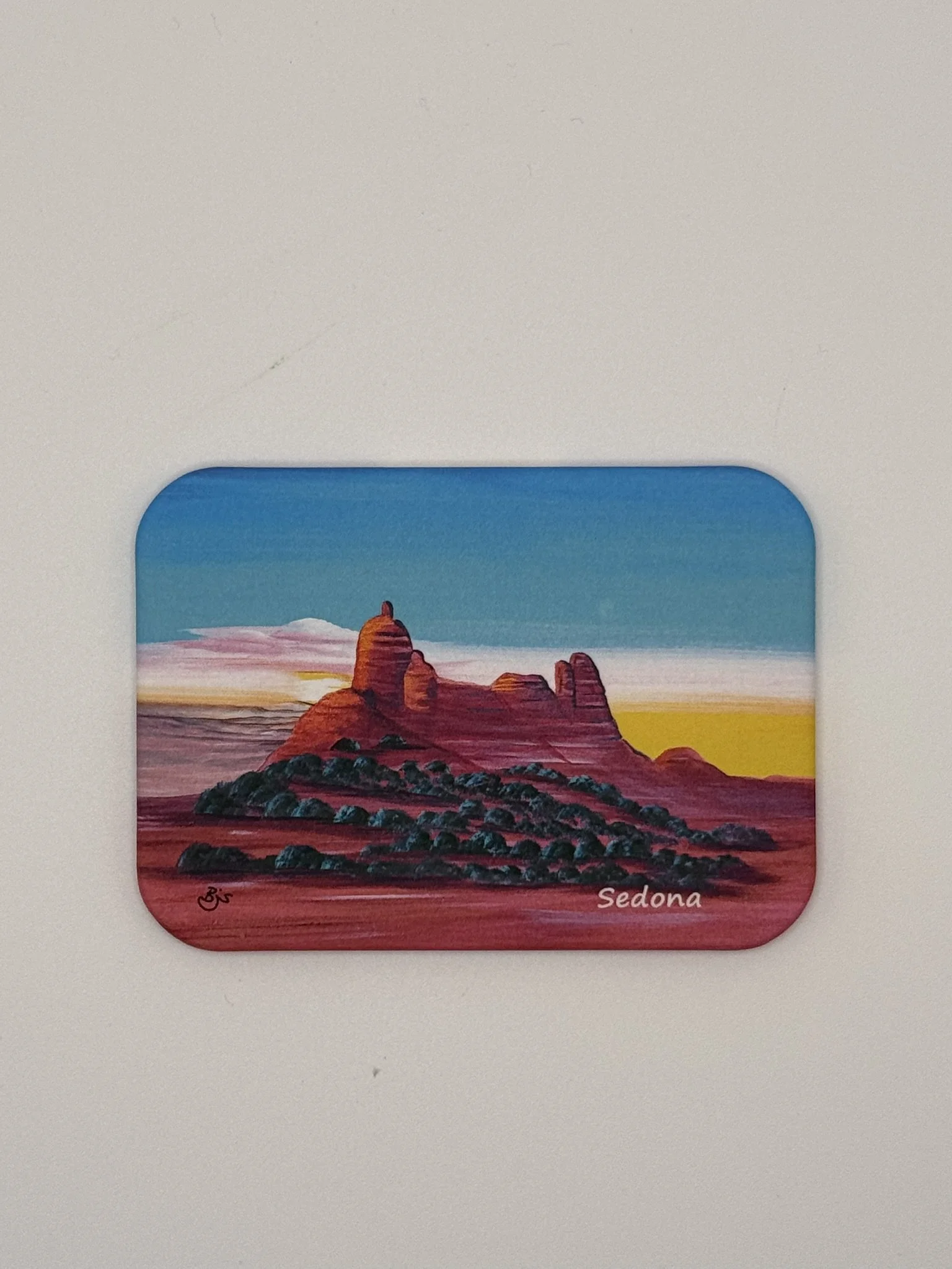 Sedona Snoopy Rock Soft Magnet by Brenda J Studios