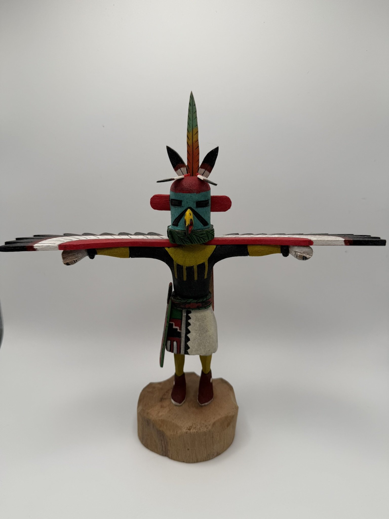 Rare Hopi Kachina "Eagle Dancer" by Hopi Artist Virgil Long - 9 in