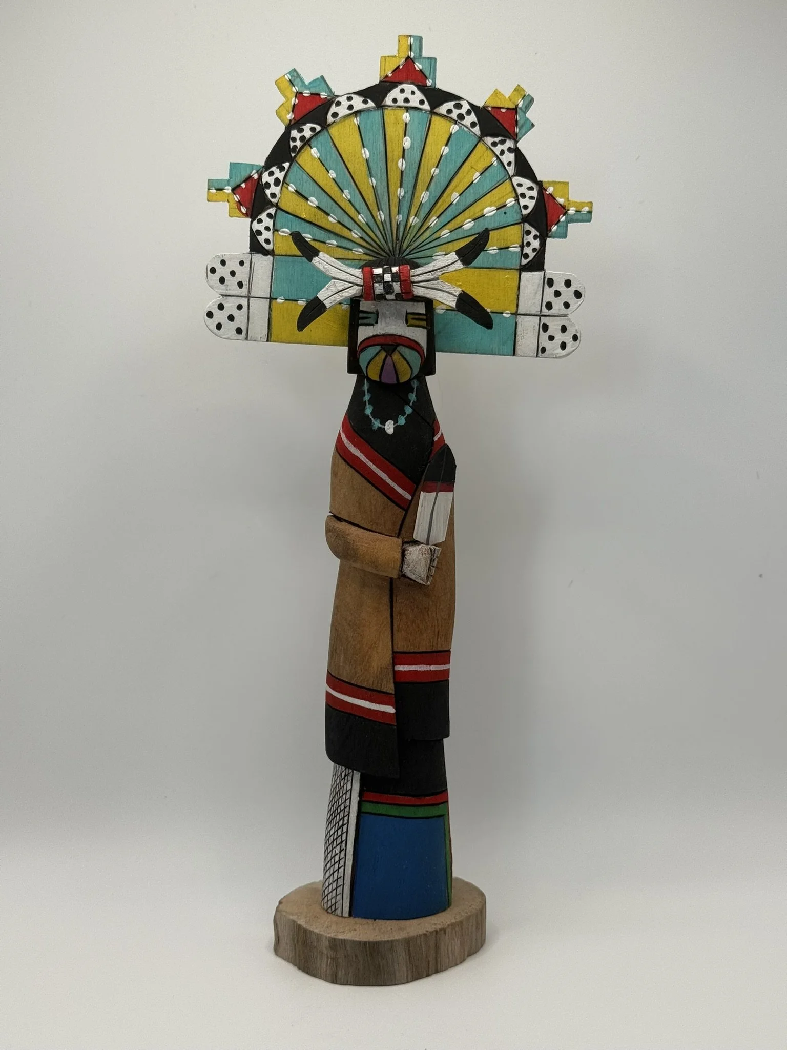 Hopi "Polik Mana" Kachina by Hopi Artist Virgil Long - 10.5in