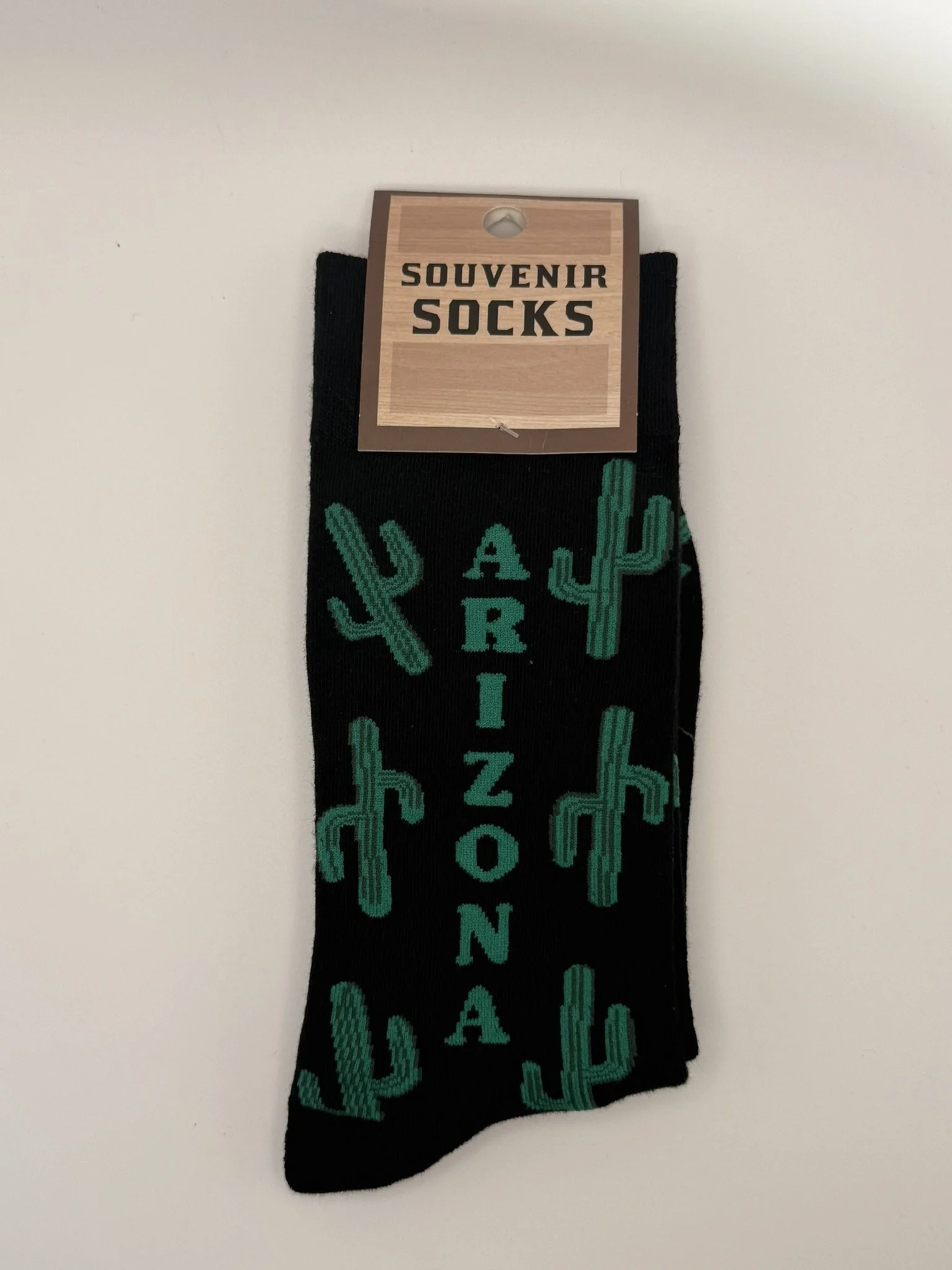 Arizona Saguaro Souvenir Socks - Size 8-13