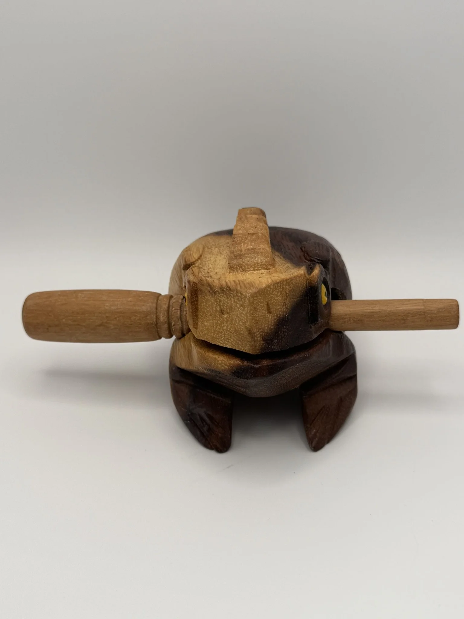 4-Inch Wooden Croaking Frog Instrument