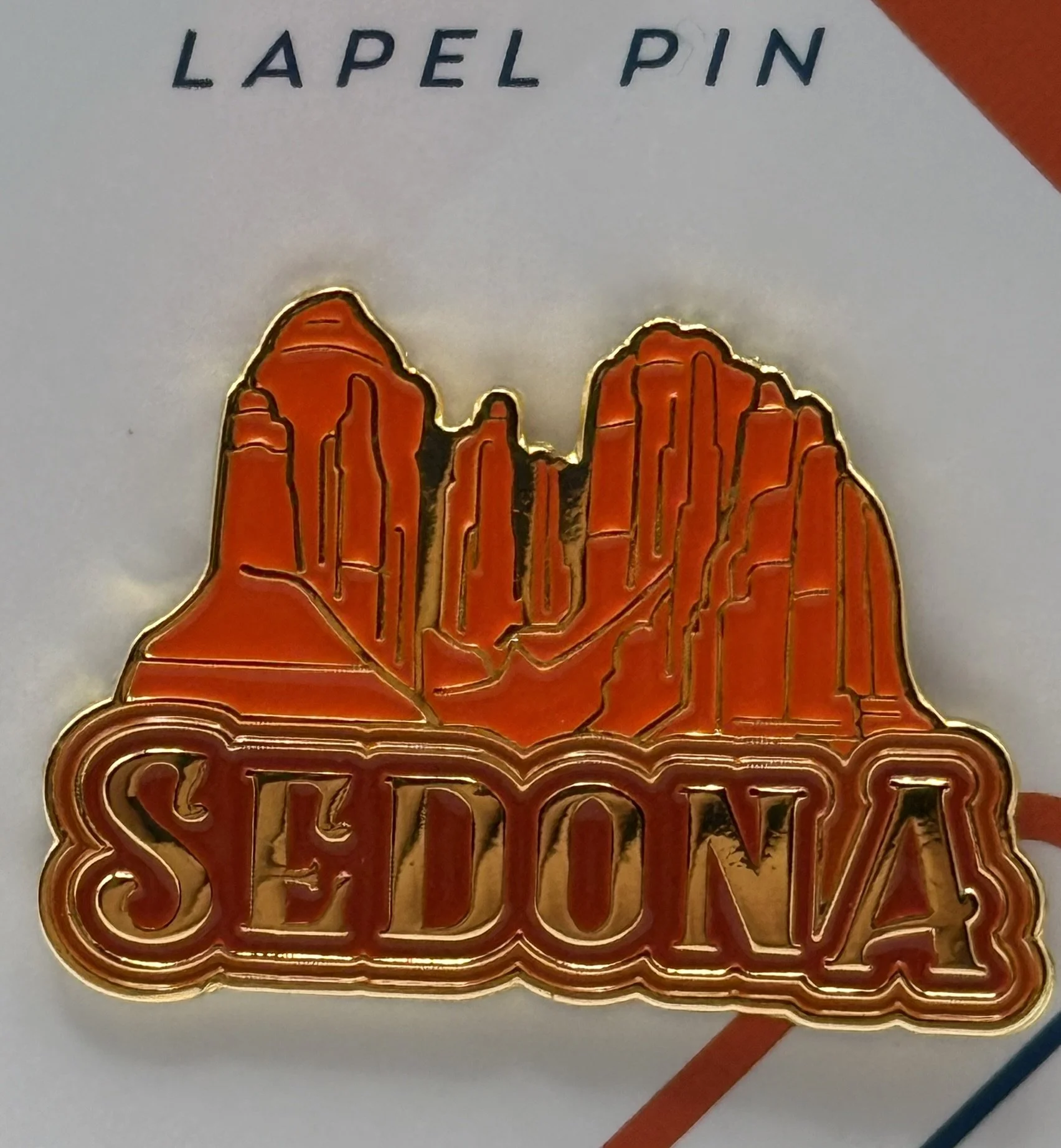 Cathedral Rock Souvenir Enamel Lapel Pin