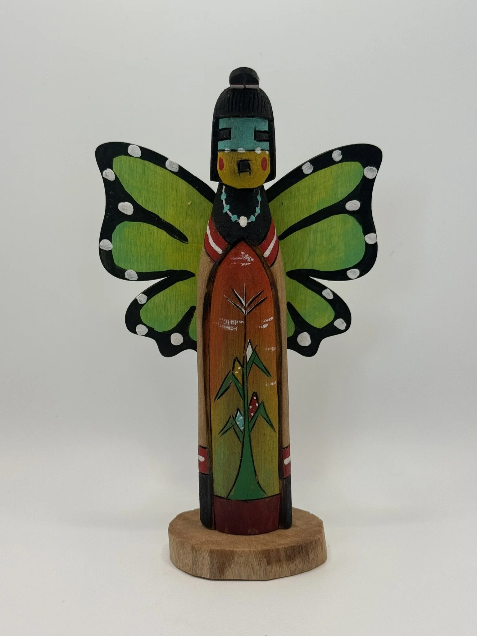 Hopi "Butterfly Girl" Kachina by Hopi Artist Virgil Long - 6.5in