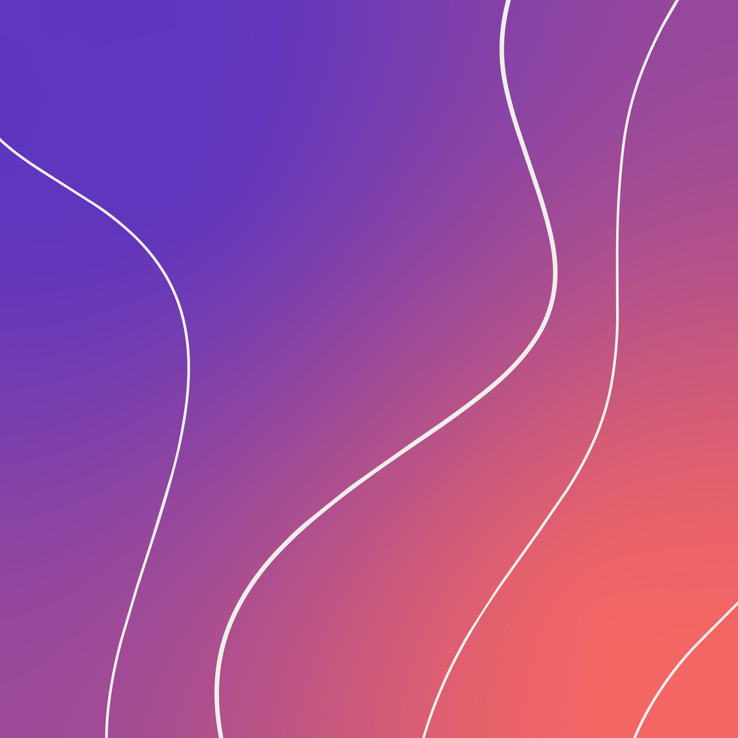 A colorful background with a gradient of purple and pink hues and white abstract curved lines.