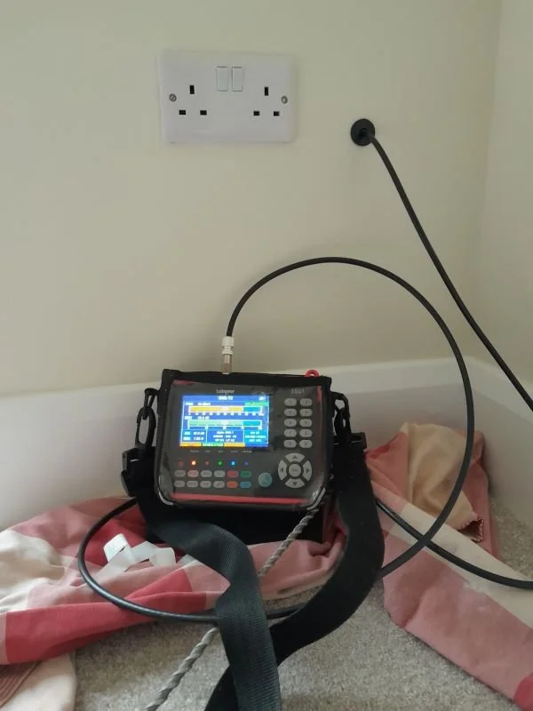 Testing the Aerial signal after fault finding