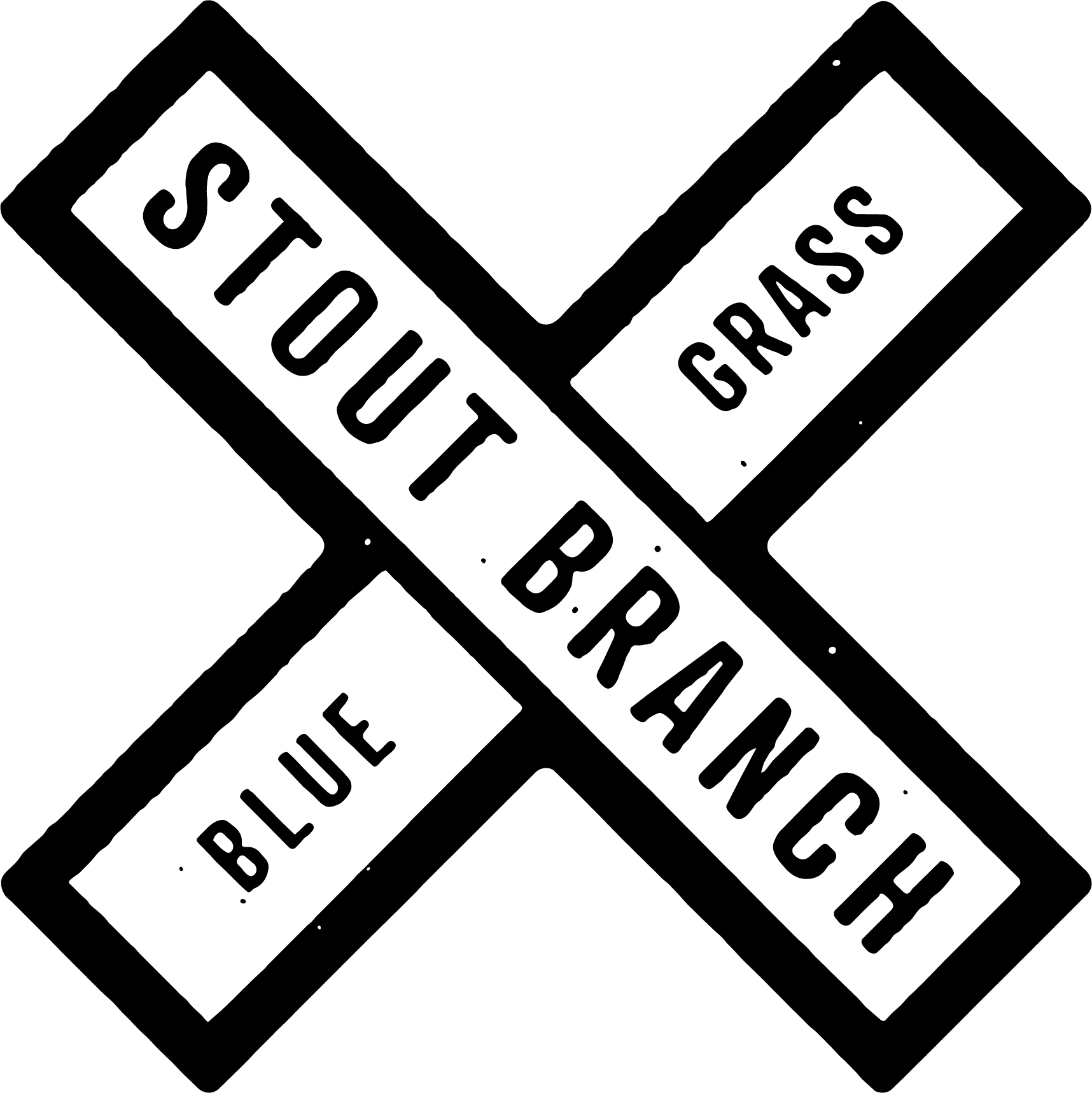 Railroad Crossing Sticker