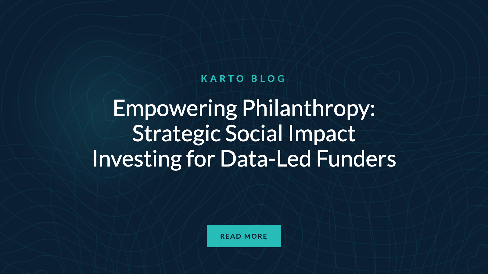 Empowering Philanthropy: Strategic Social Impact Investing for Data-Led Funders