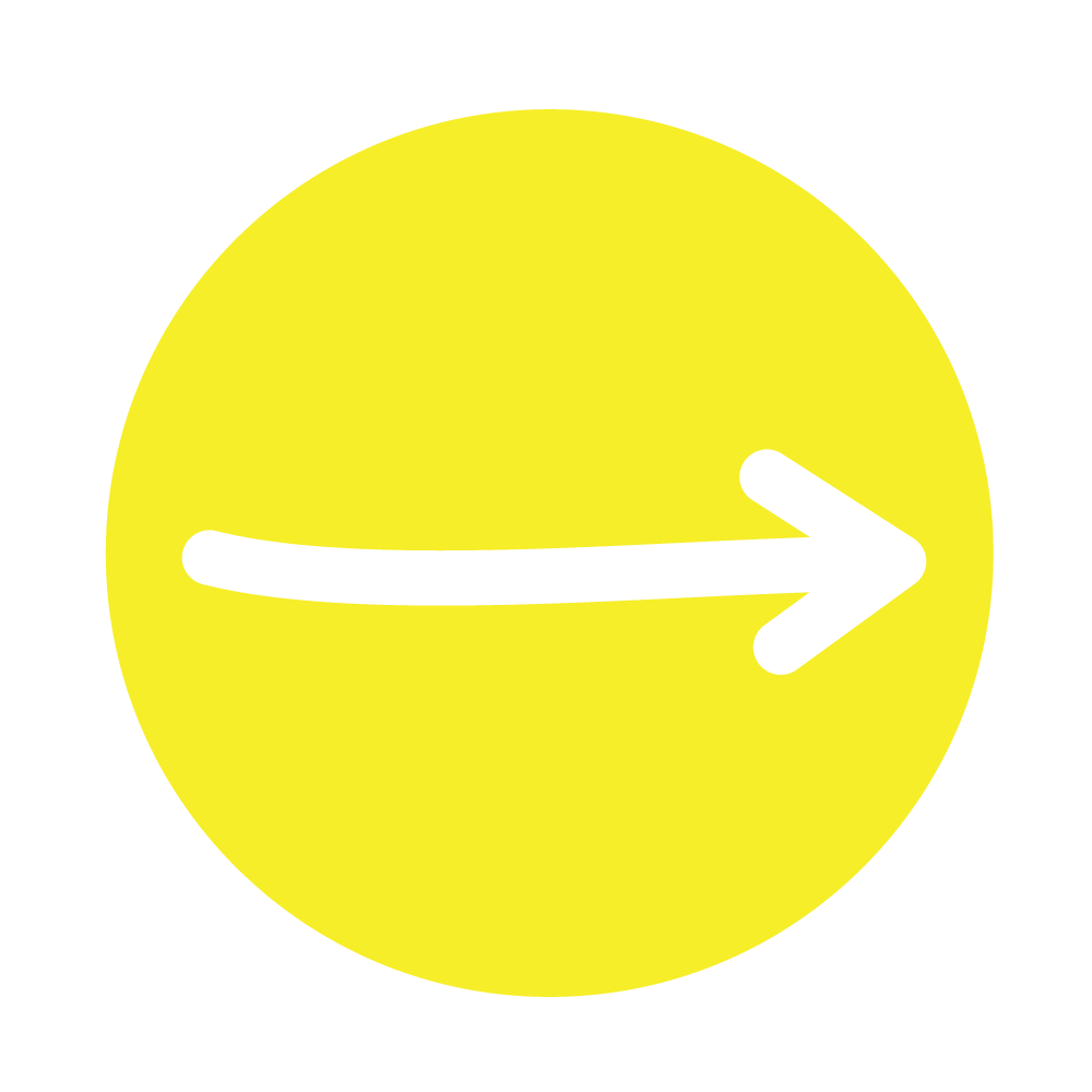 Yellow circle with a black arrow pointing to the right.
