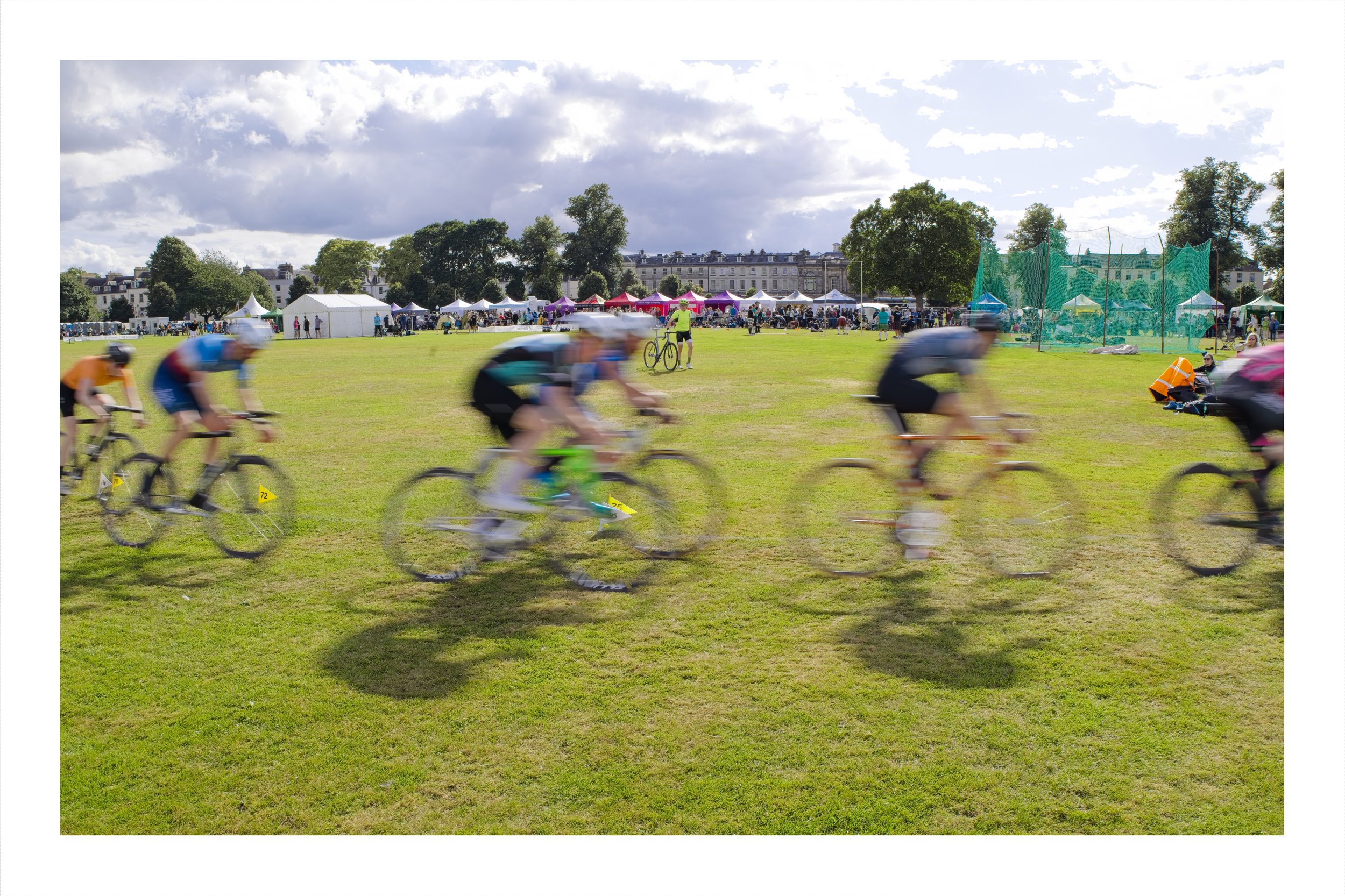 Cyclists in a race