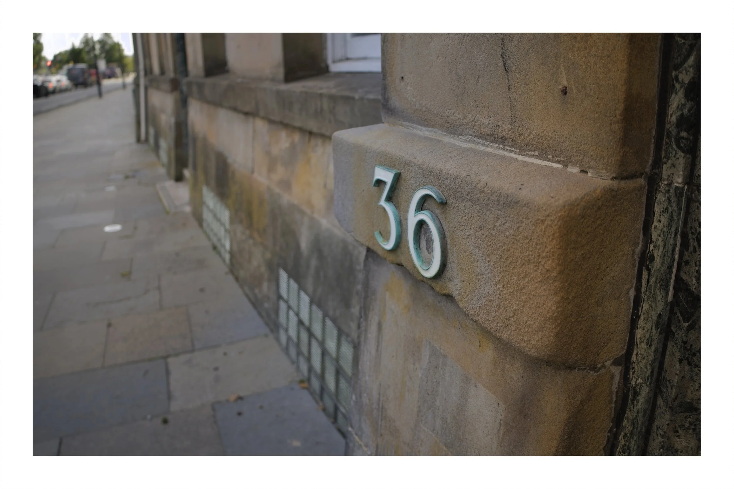 A house number in Perth, Scotland