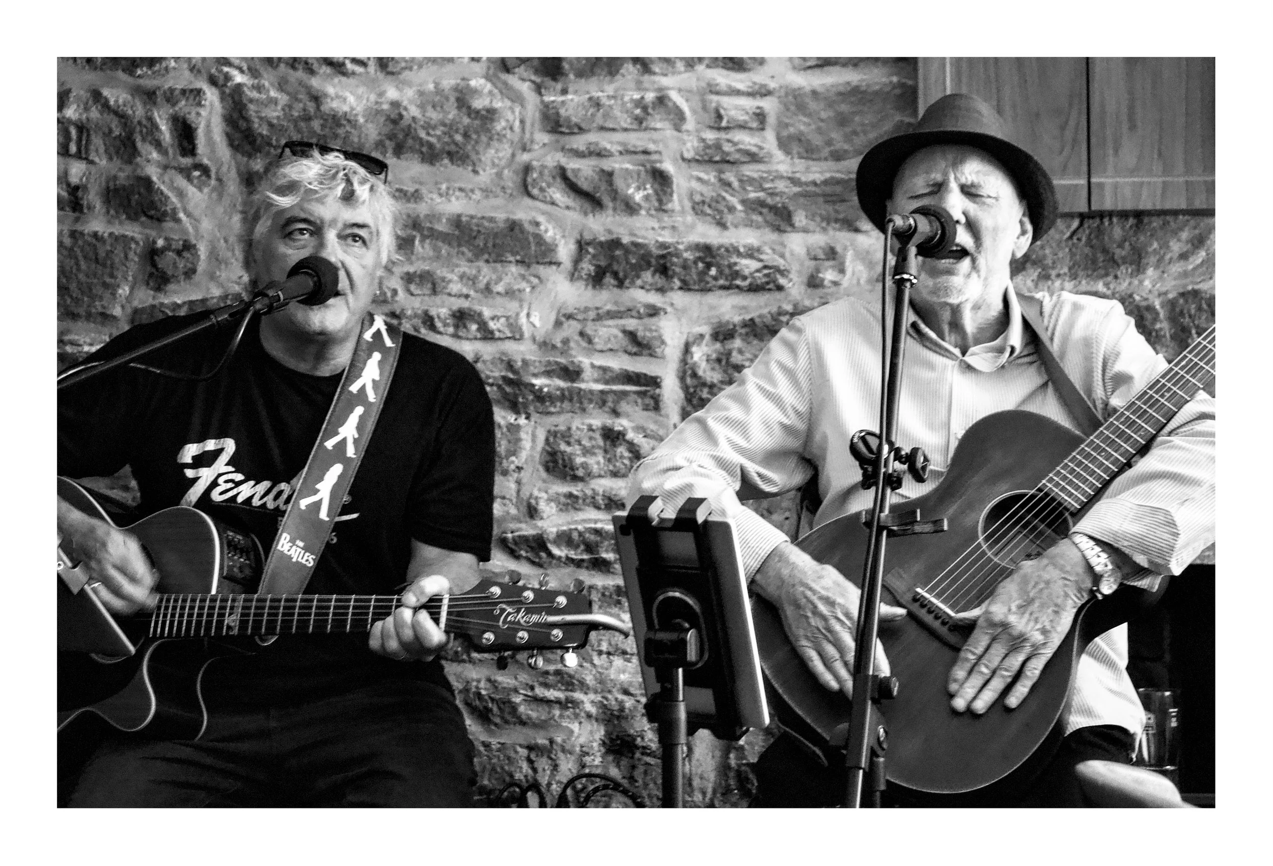 Men playing and singing