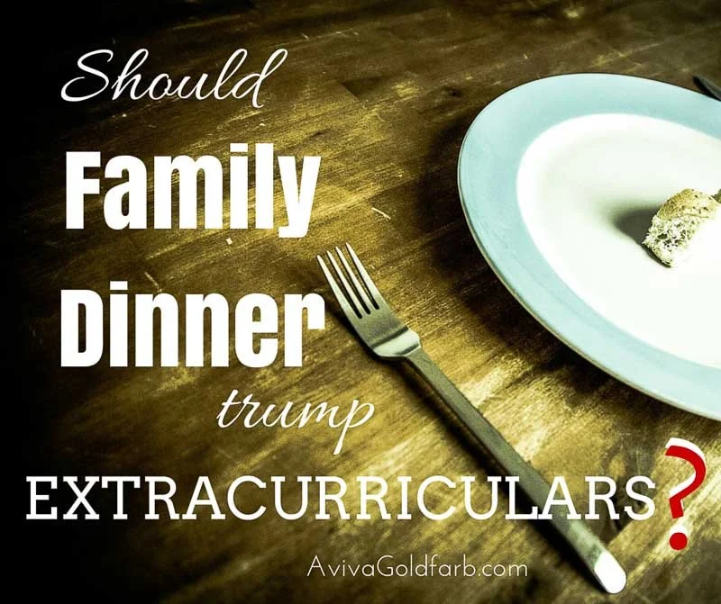 At the Washington Post: Family Dinners vs. Extracurriculars