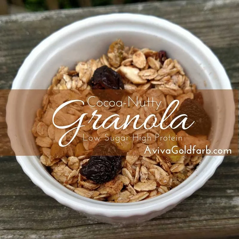 Cocoa-Nutty Granola to Soothe a Wobbly Soul: Low Sugar High Protein Granola Recipe