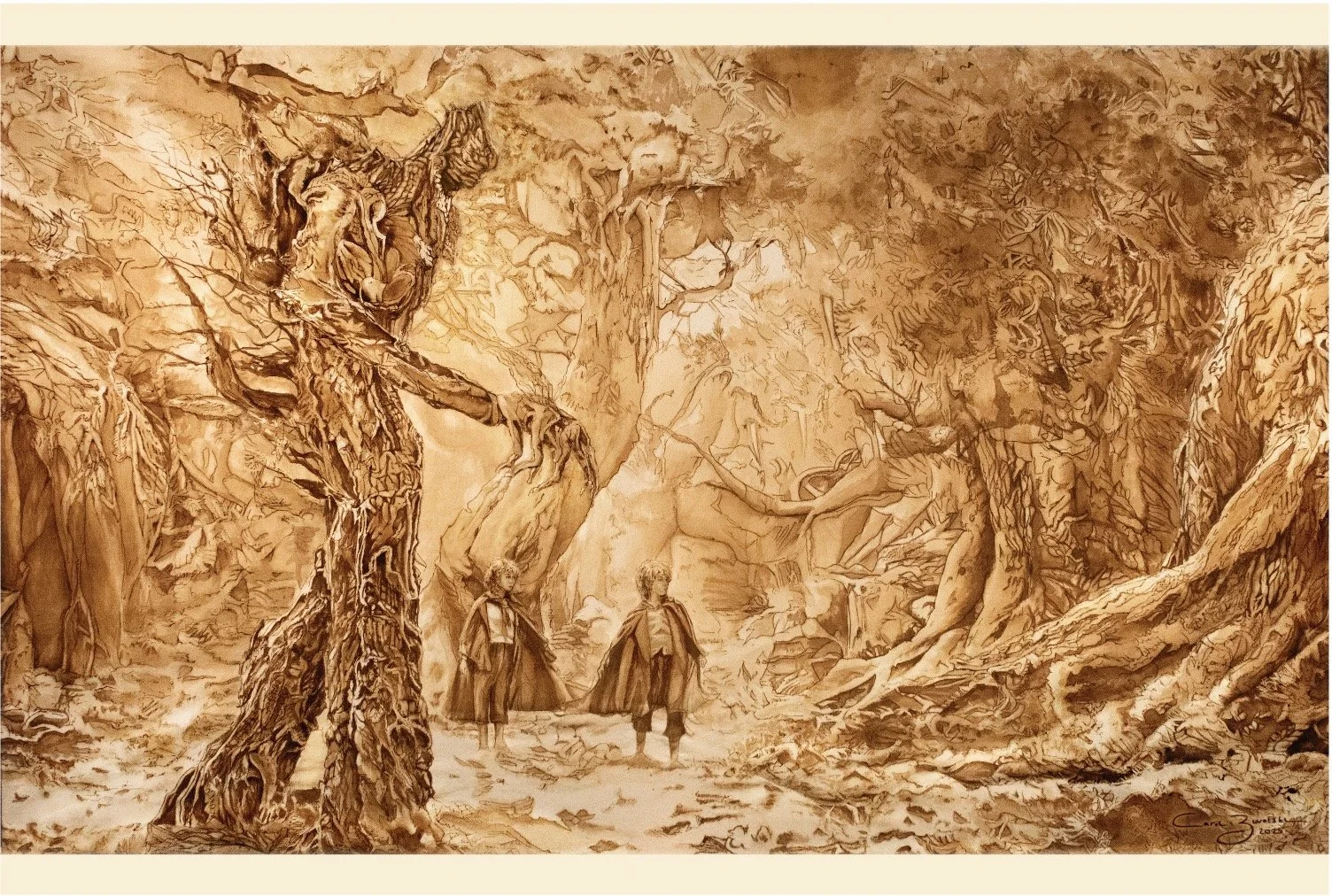 Treebeard Merry & Pippin