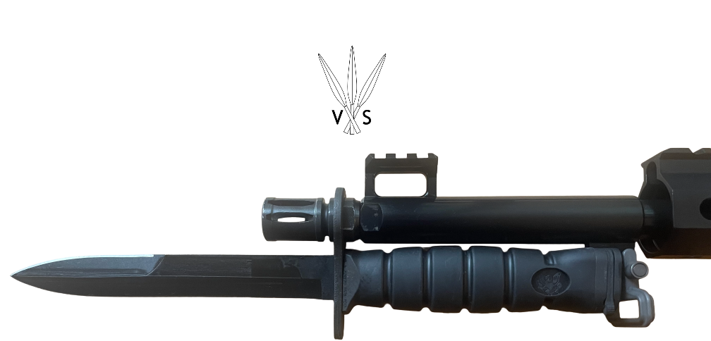 AR15 Bayonet Lug, Sling Mounting Point, Picatinny Rail: VS 1-0, SB
