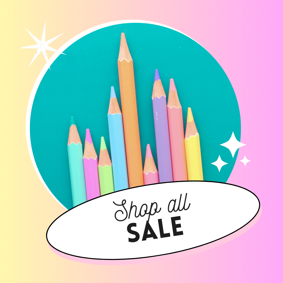 Colorful illustration of pencils with a