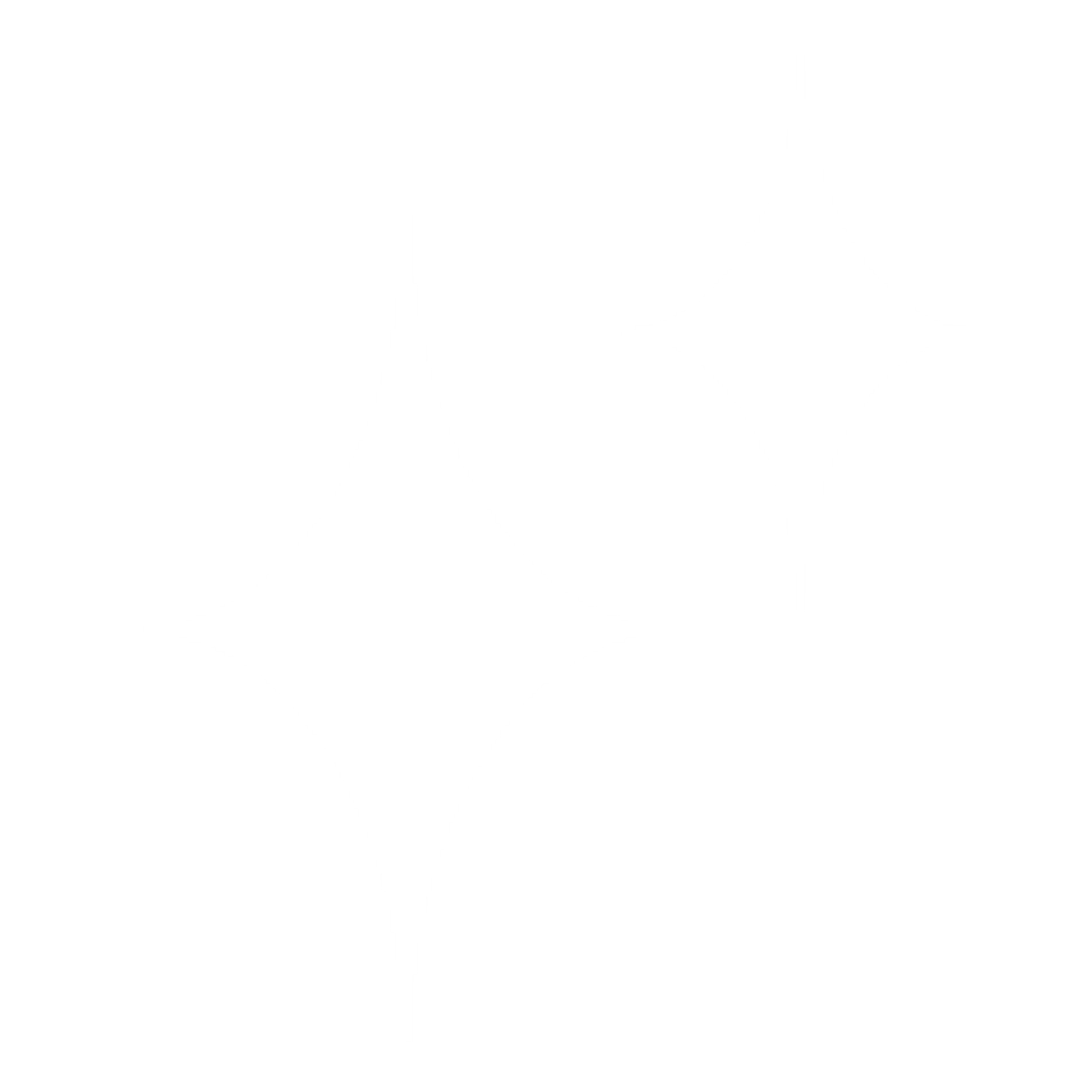 Pixelated black and white star-shaped pattern with geometric shapes and lines.