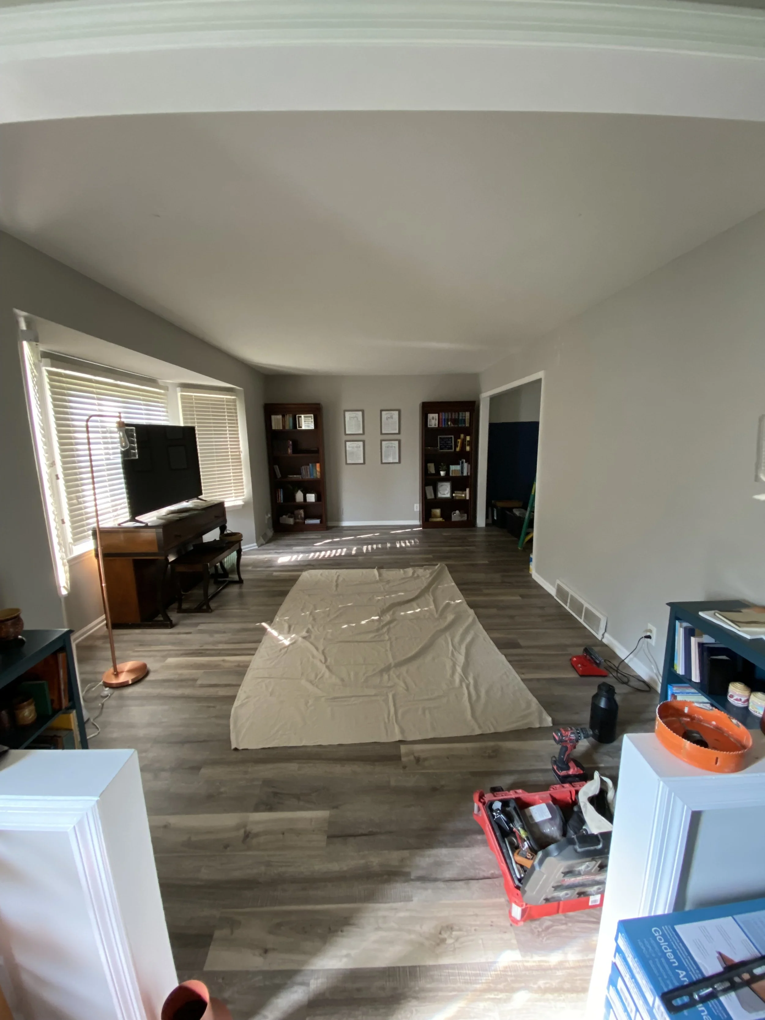Before adding Recessed lights