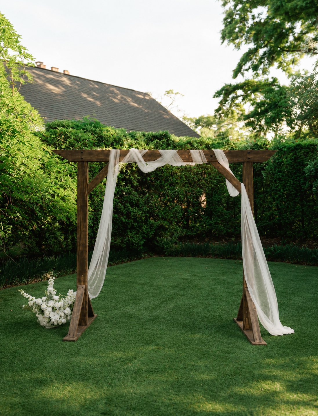 Wooden Arch Backdrop