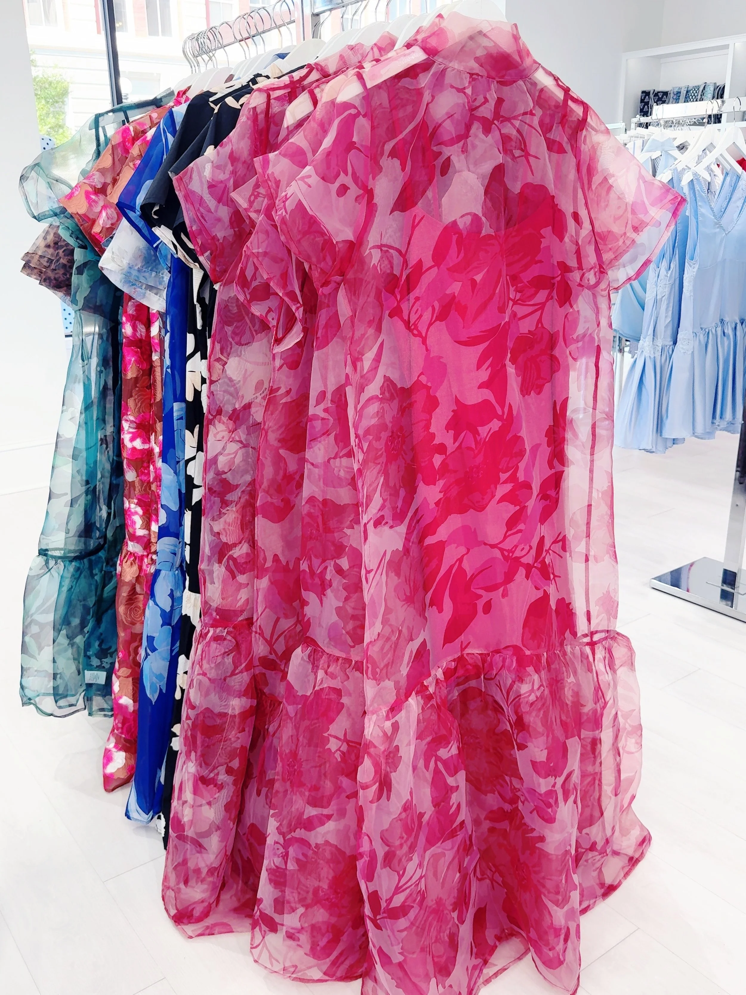 Organza dresses for fall>>😍 think wedding guest dress! available in so many colors instores &amp; online!