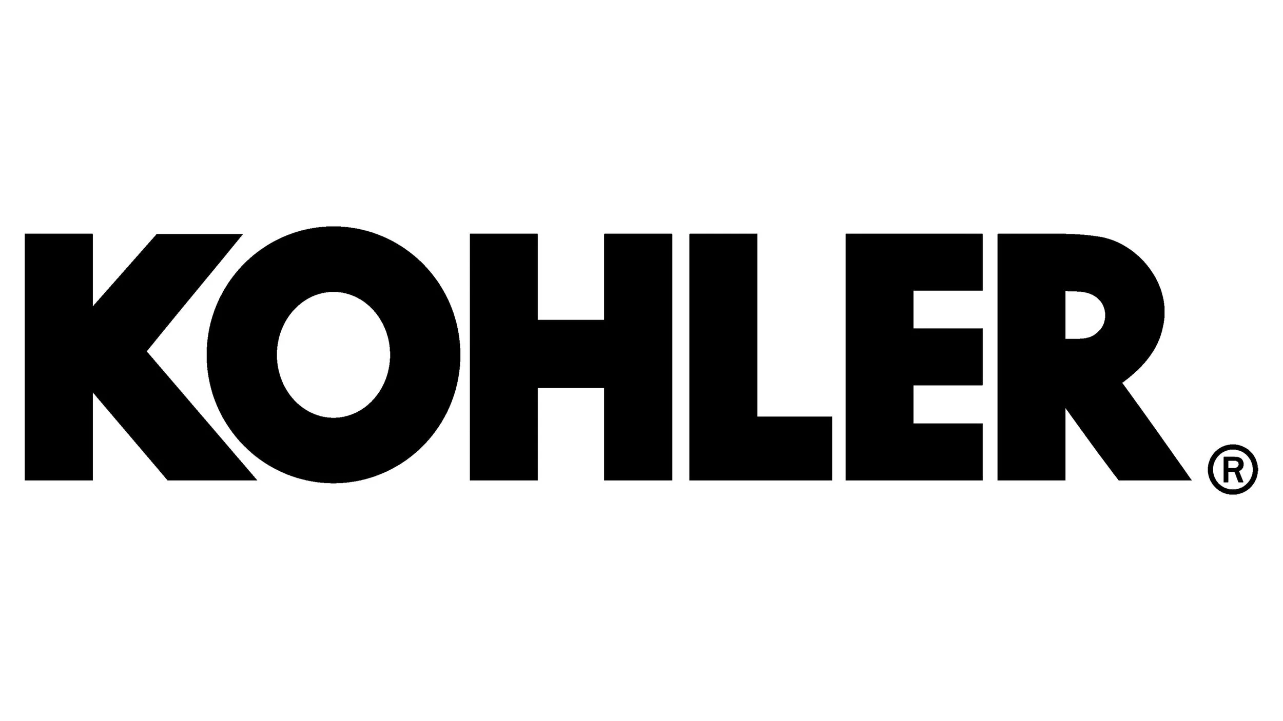 Black text reading 'KOHLER' on a white background.